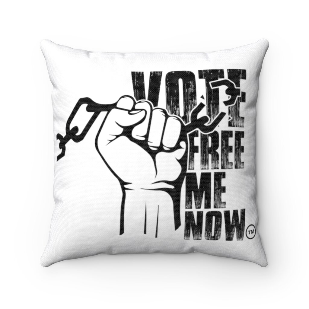 Vote Free Me Now Pillow