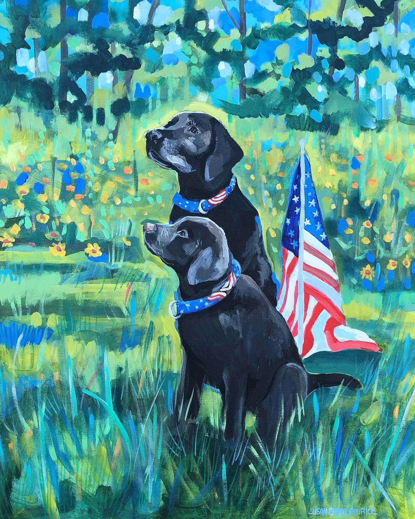 Happy 4th of July! 🇺🇸
.
Susan Bartlett Rice
24x30
Acrylic on Canvas
2022
sold*
.
#blacklab #blacklabsofinstagram 
#Artist #Maine #Maineartist #mainelife #maineart #mainepaintings #NewEngland #Maineart #localmaineart #Maineinteriors #lovemaine #midc
