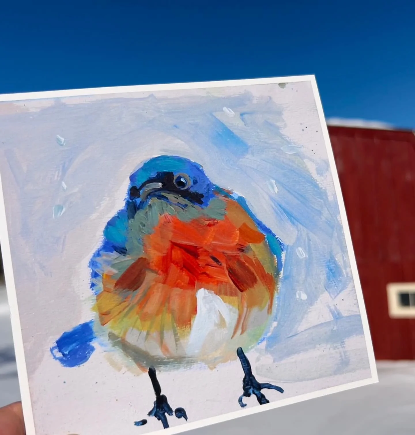 Little Bluebird Prints!! Sweet 6x6 archival prints 

💘Send one to your valentine, yourself or anyone who needs a winter pick-me-up! 

$35 plus FREE shipping 
available online - link in bio 
💘order by Saturday 2/7 for Valentines Day delivery