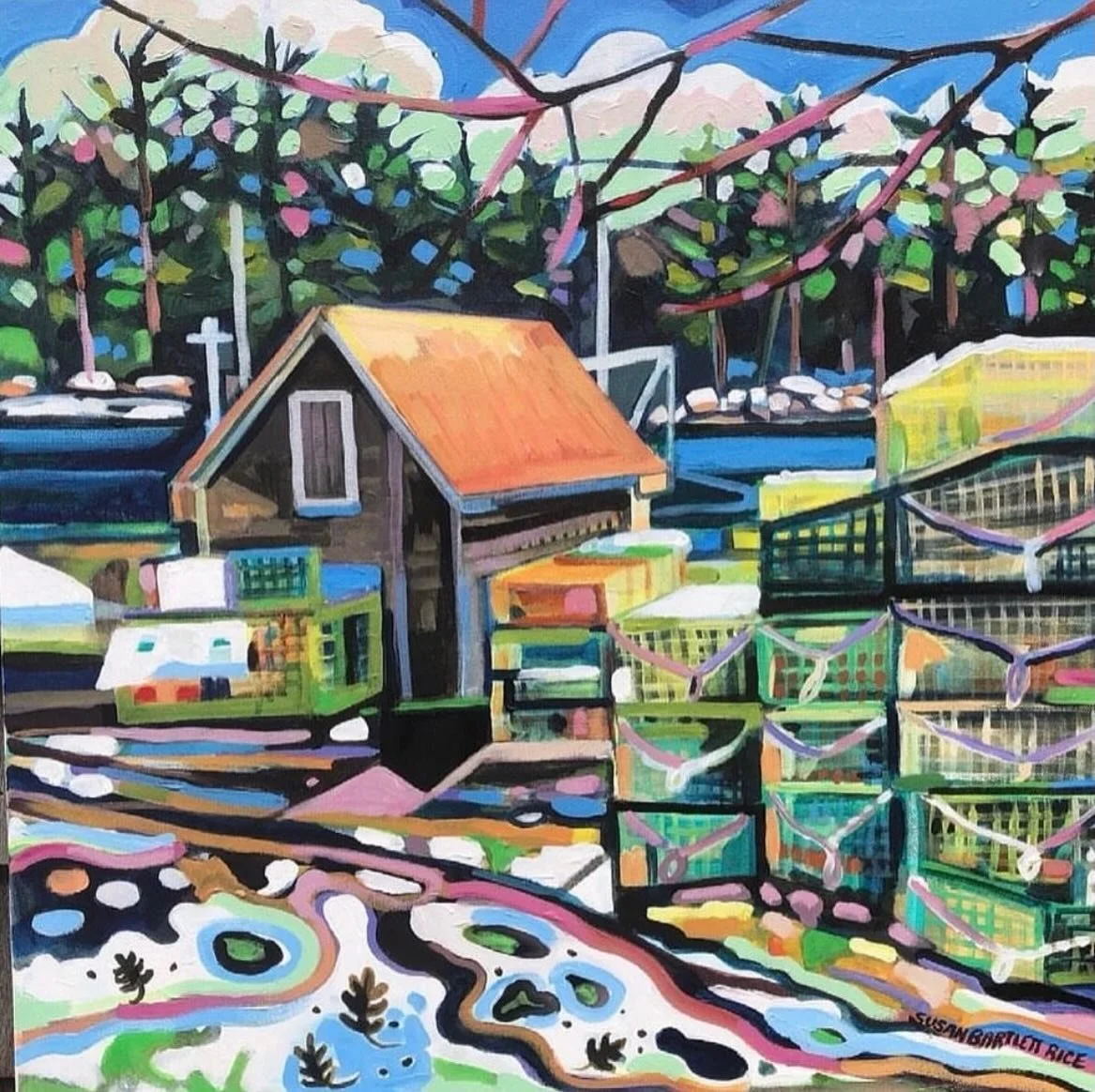 These kind of days in March are such a tease! It was in the 50s, so I drove to Back Cove to see these scene as it begins to thaw ☀️

Susan Bartlett Rice
"Spring Thaw"
2021
24x24
Sold