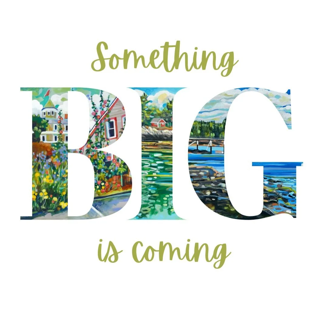 BIG news: my prints just got BIGGER! Now available in my online shop in 16x16, 24x24 and 30x30!! Thanks to the expertise of @paper.tides, I am now able to offer my prints in sizes similar to the original paintings. There's a print size that's right f