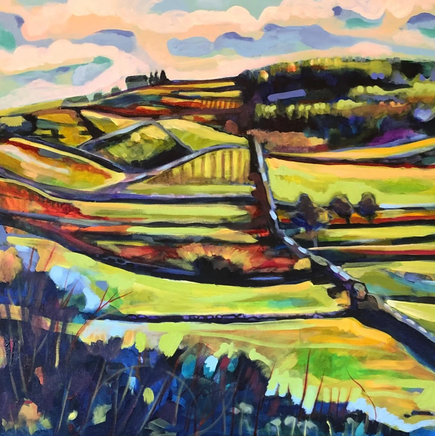 Happy St. Patrick's Day! ☘️🇮🇪 

Susan Bartlett Rice
"Ireland" 
30x30 
2022 
commission