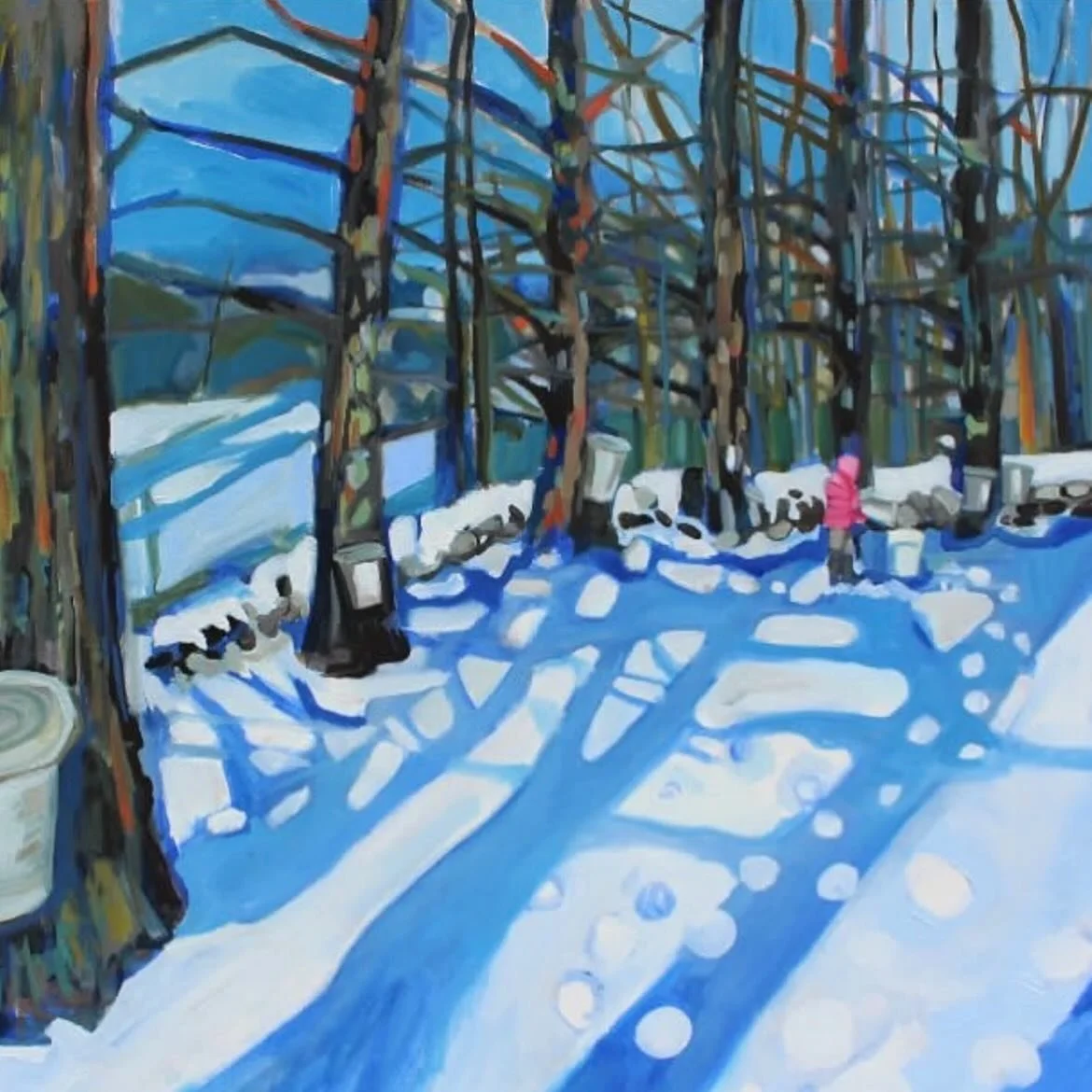 Happy Maine Maple Sunday 🍁to all who celebrate! I miss all those years of tapping trees and boiling sap on our farm. I'm hoping to find a sugarhouse to visit on my ride home from Bangor this morning ❄️ @visitmaine