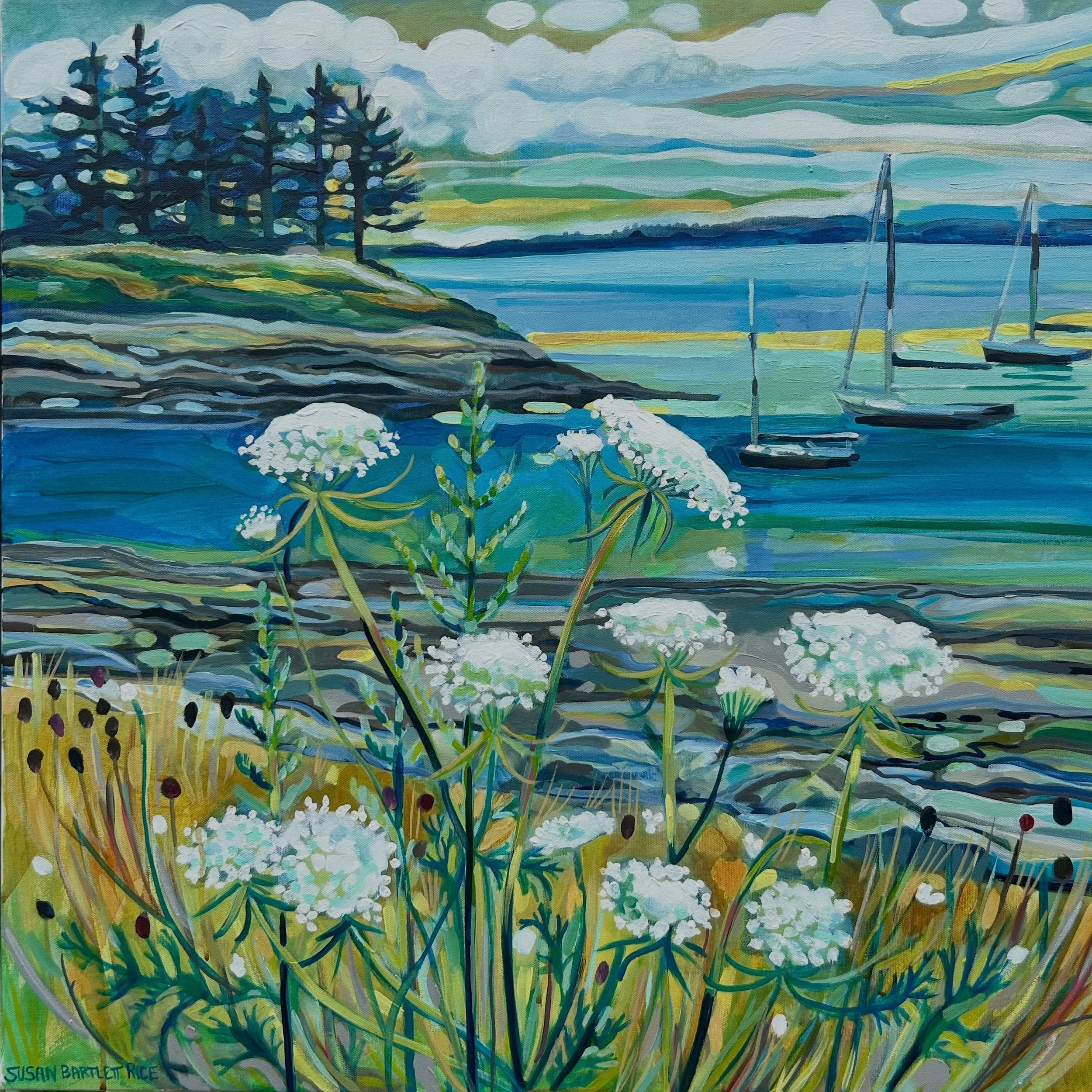 A quick day trip to @blackpointinn filled me with so many ideas for new paintings. Sometimes a small change in scenery is just the right thing! Prouts Neck is hallowed ground, being where Winslow Homer painted &amp; I can certainly understand why 

S