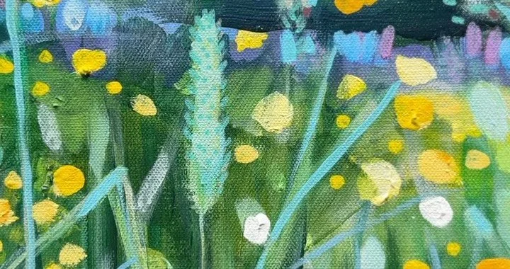 June was a month full of blooms: buttercups and lupine growing wild in the fields just down the road from my studio 💛

Susan Bartlett Rice
"Buttercup Field - Pemaquid" 
Acrylic on canvas 
20x40
2026 
Sold ~ Thank You! ✨

Maine &bull; artis