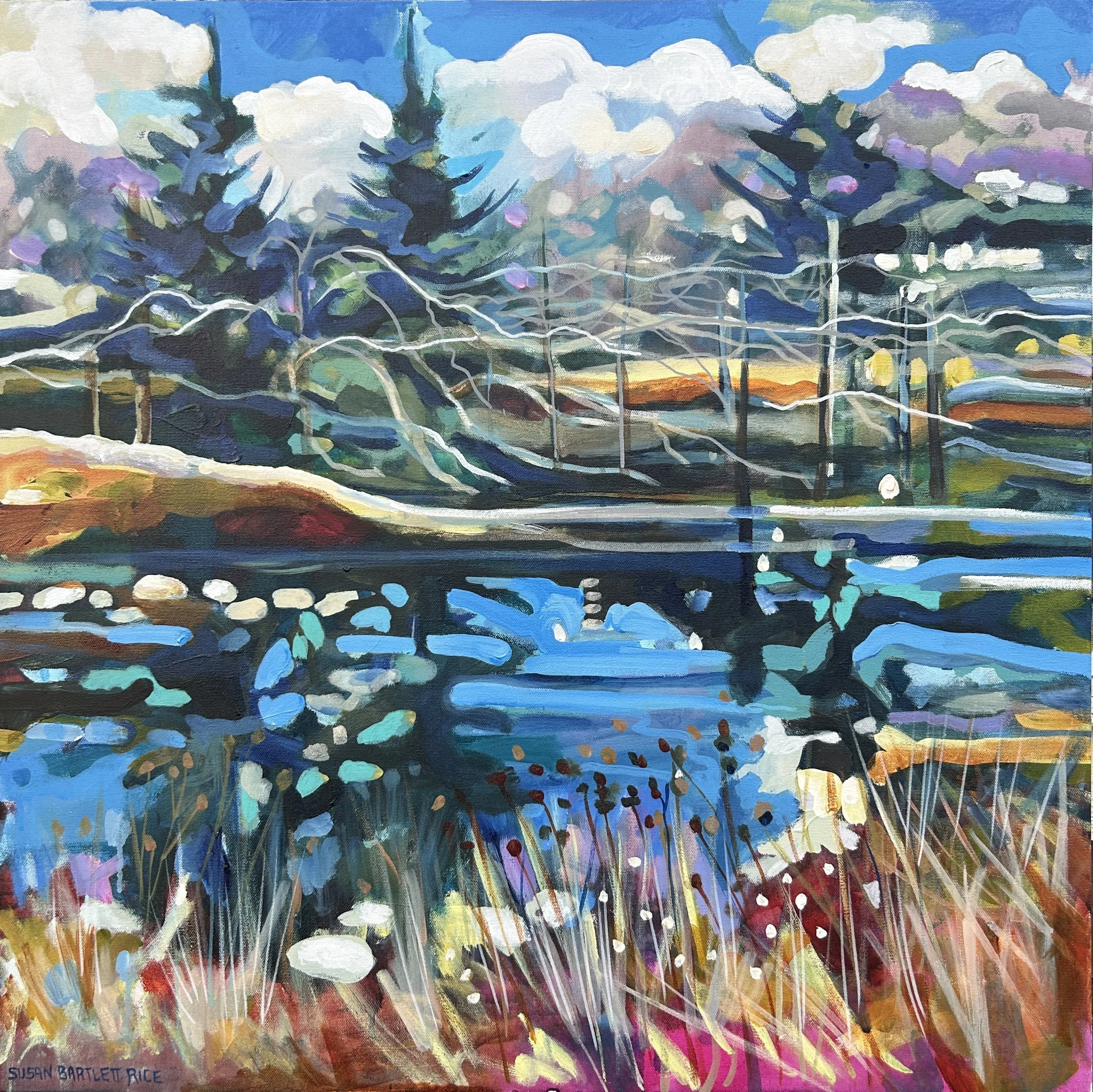 "Winter Pond" 30x30 SOLD