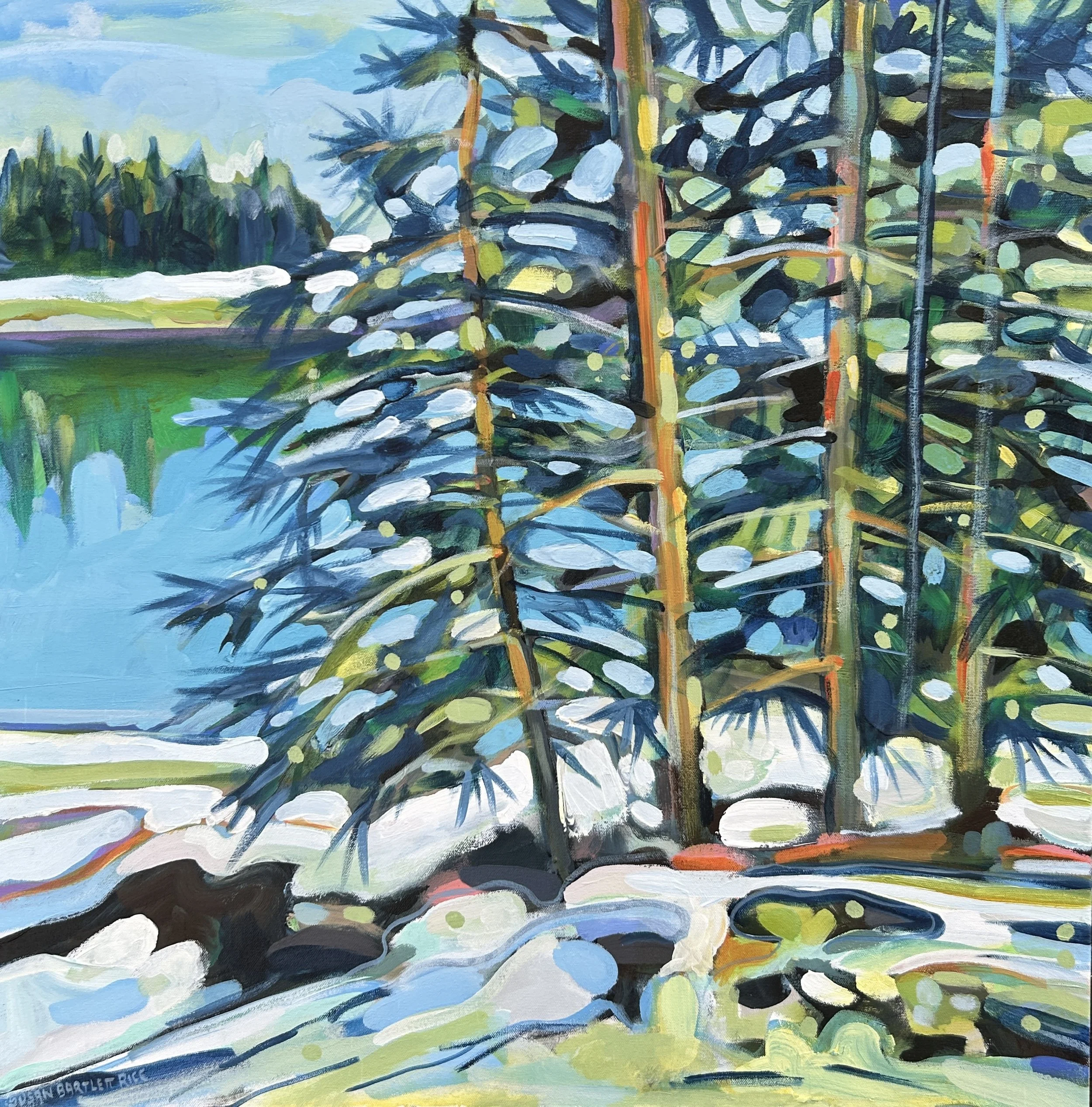 "Seal Cove Snow" 30x30 SOLD