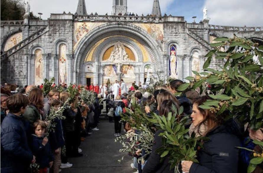 Pèlerinage à Lourdes pour les rameaux