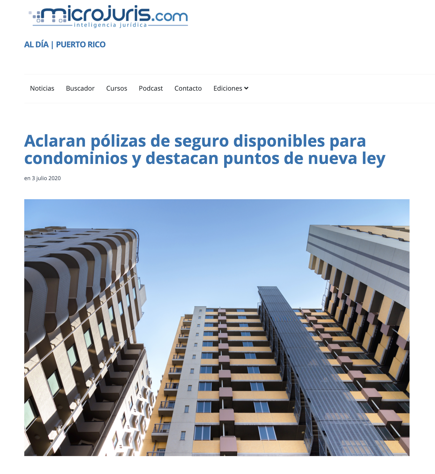 Microjuris, 3 de julio de 2020