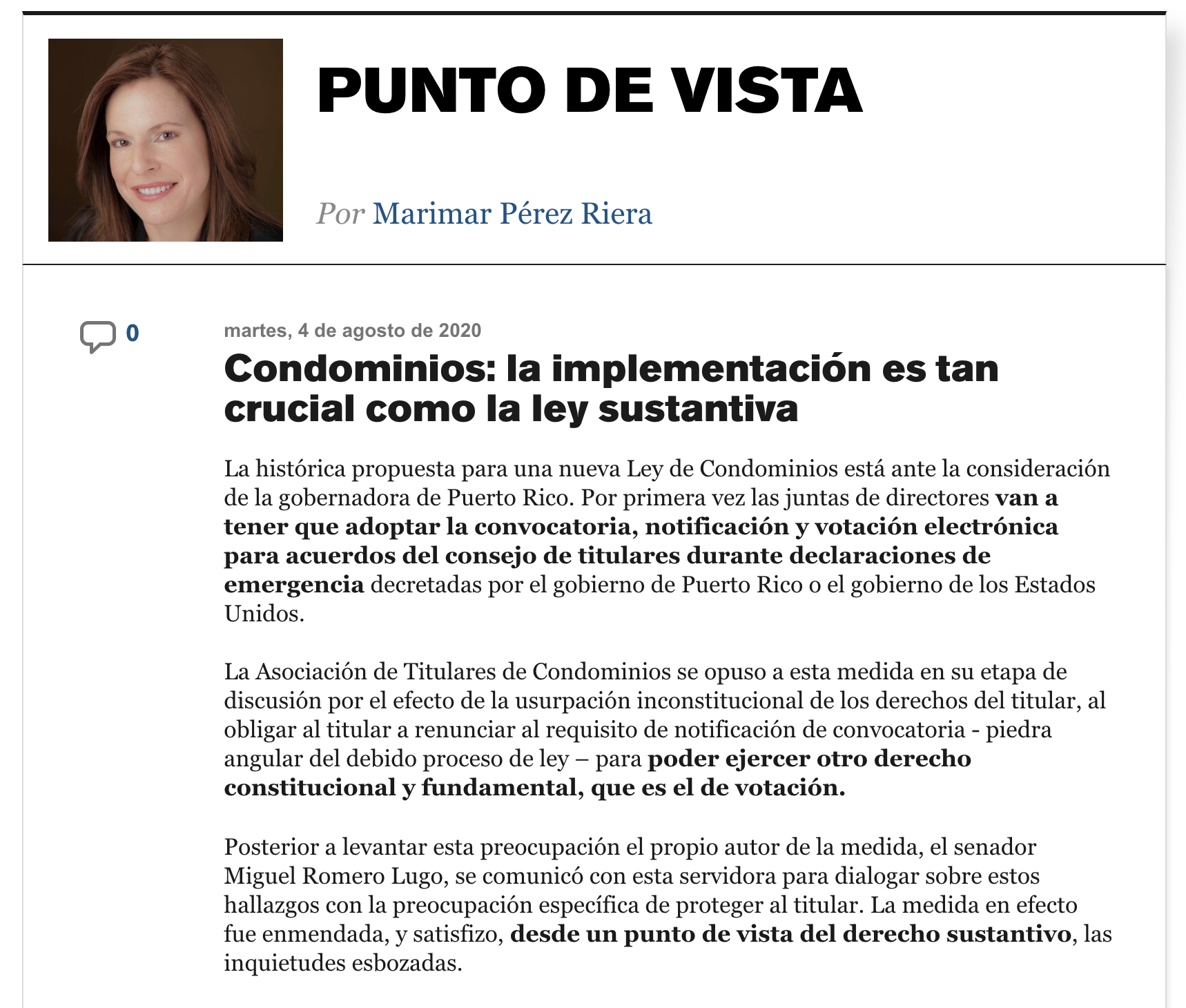 El Nuevo Día, 4 de agosto de 2020