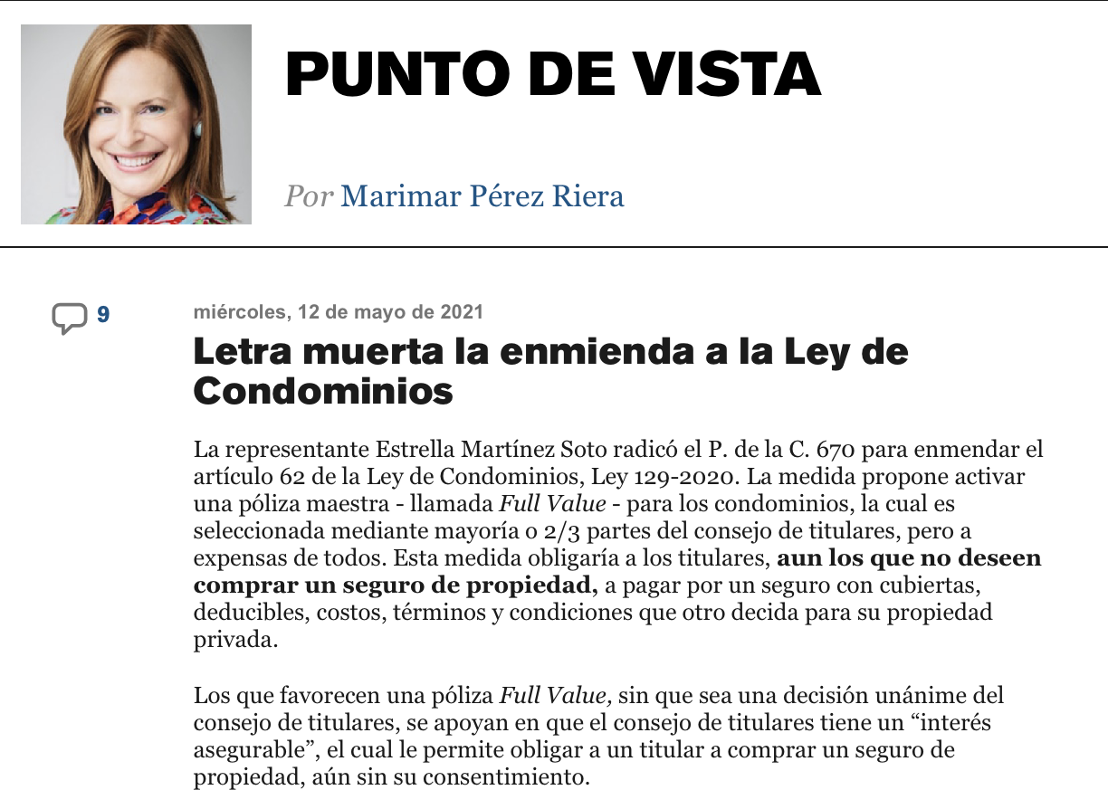 El Nuevo Día, 12 de mayo de 2021