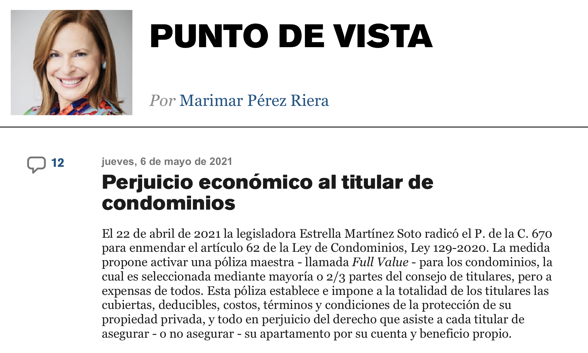 El Nuevo Día, 6 de mayo de 2021