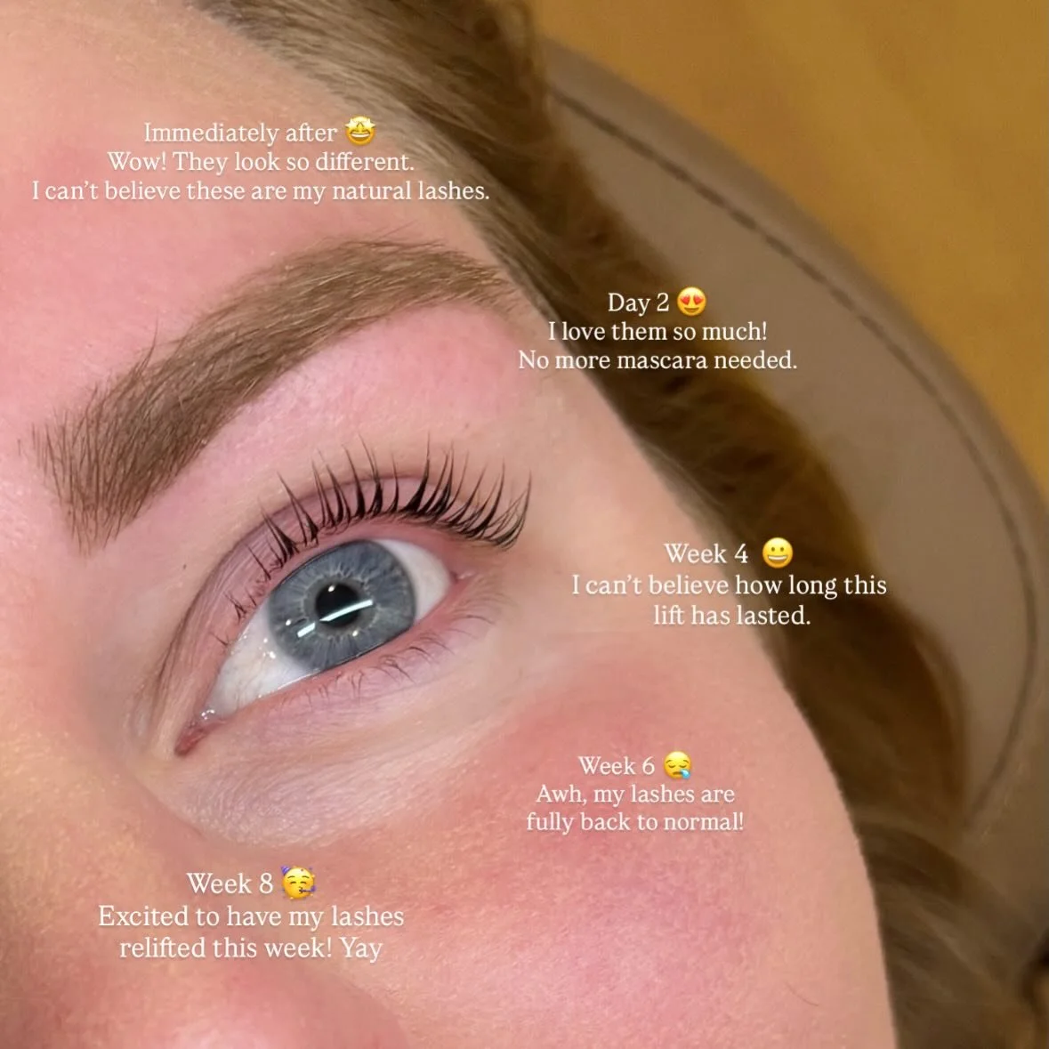 Emotions of a Lash Lift &amp; Tint 🥹

🔗 Book now through link in bio 
📍Ancaster ON