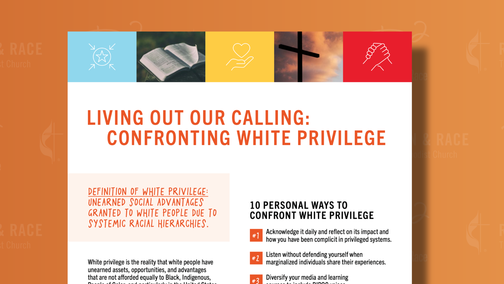 Living Out Our Calling: Confronting White Privilege