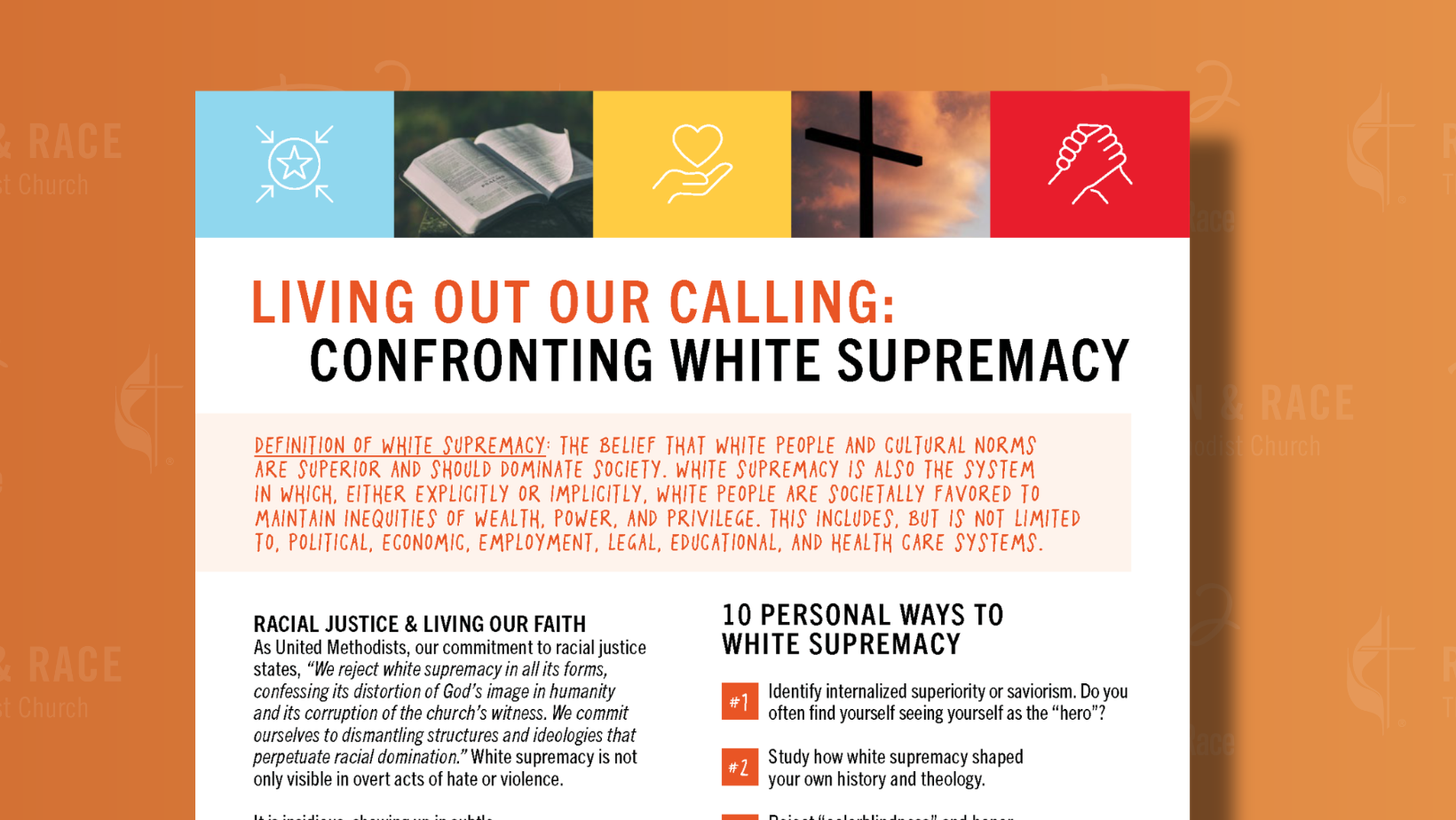 Living Out Our Calling: Confronting White Supremacy