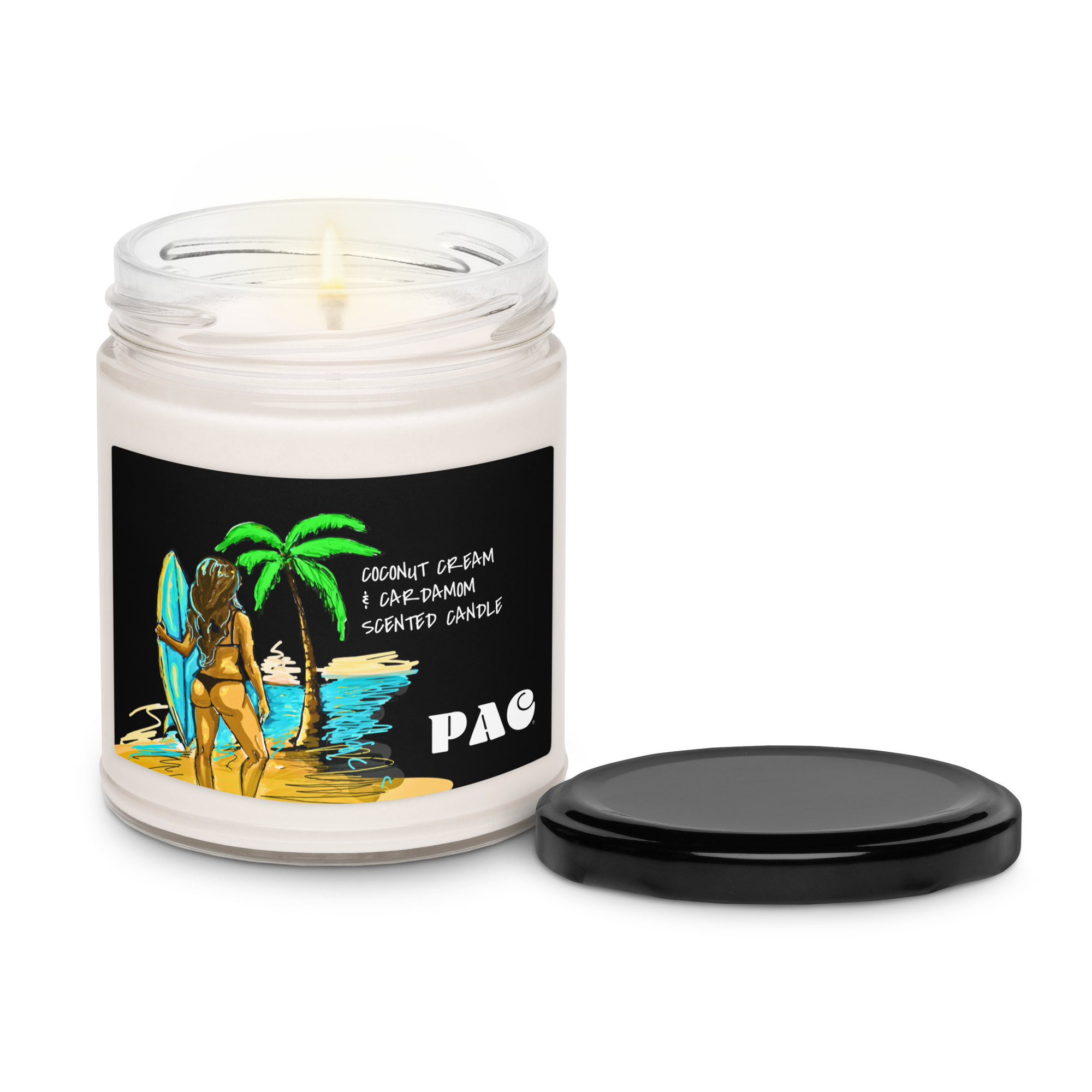 COCONUT CREAM & CARDAMON SCENTED CANDLE
