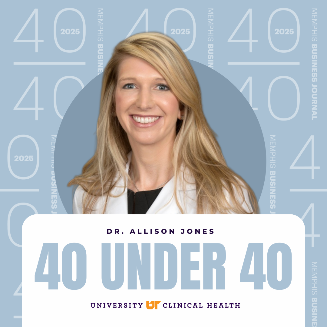 UT Dermatology’s Dr. Allison Jones Recognized Among The Memphis Business Journal’s 40 Under 40