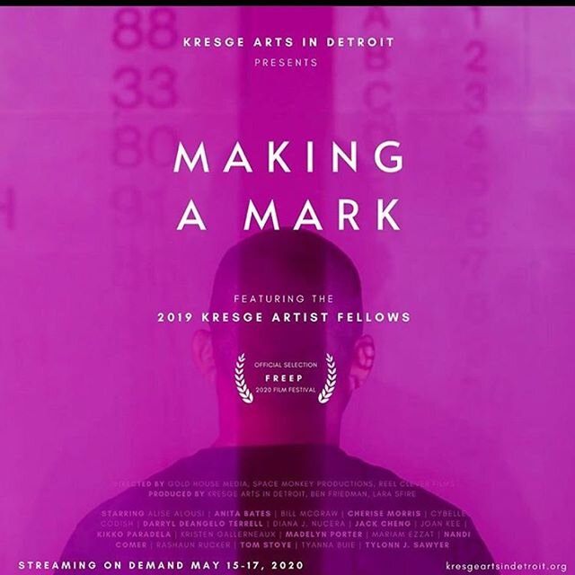 Excited to announce that our film &ldquo;Making A Mark&rdquo; for @kresgeartsdet is coming to @thefilmlabdetroit &lsquo;s virtual cinema for FREE this week! If you didn&rsquo;t catch the live premiere, this is your opportunity to check out this film 