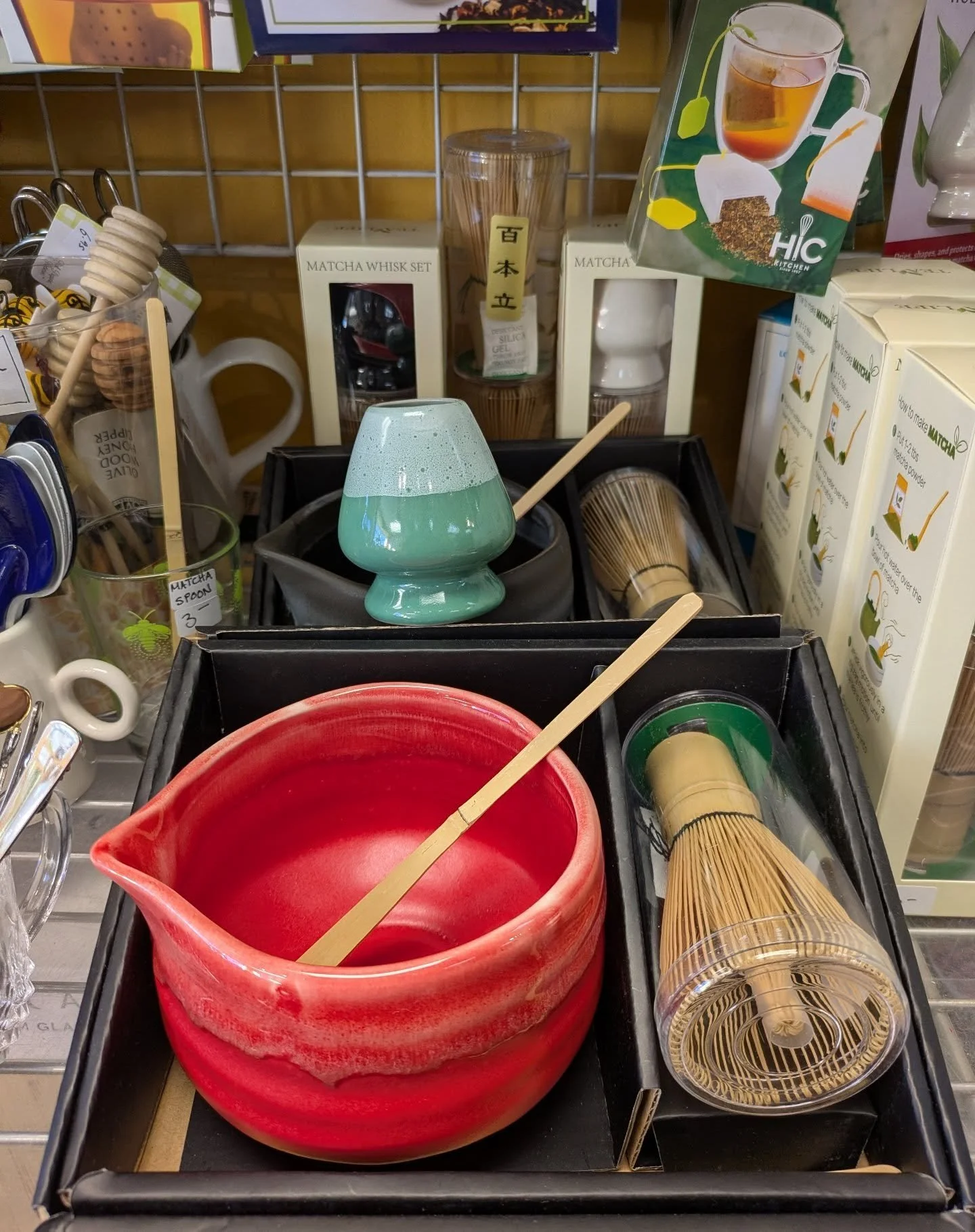 Got a matcha lover in your life? We've got whisks &amp; their stands, bowls, and all sorts of fun tea ephemera!