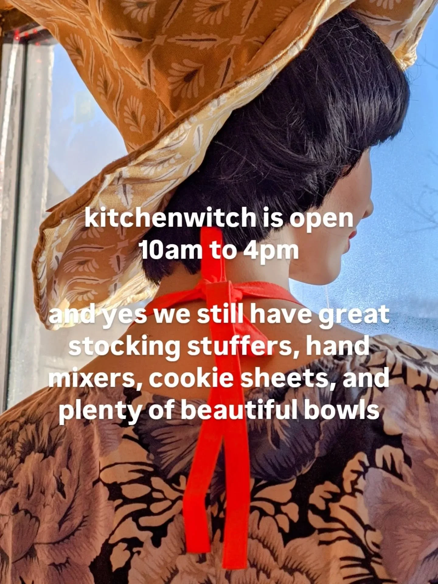 Don't panic, we're here. It's going to be ok. We'll even throw it in a gift bag for you. 

Thanks for a tremendous holiday season, after today we'll be closed for the 25th &amp; 26th, but back this weekend like none of it ever happened. 

Love ya 
Xo