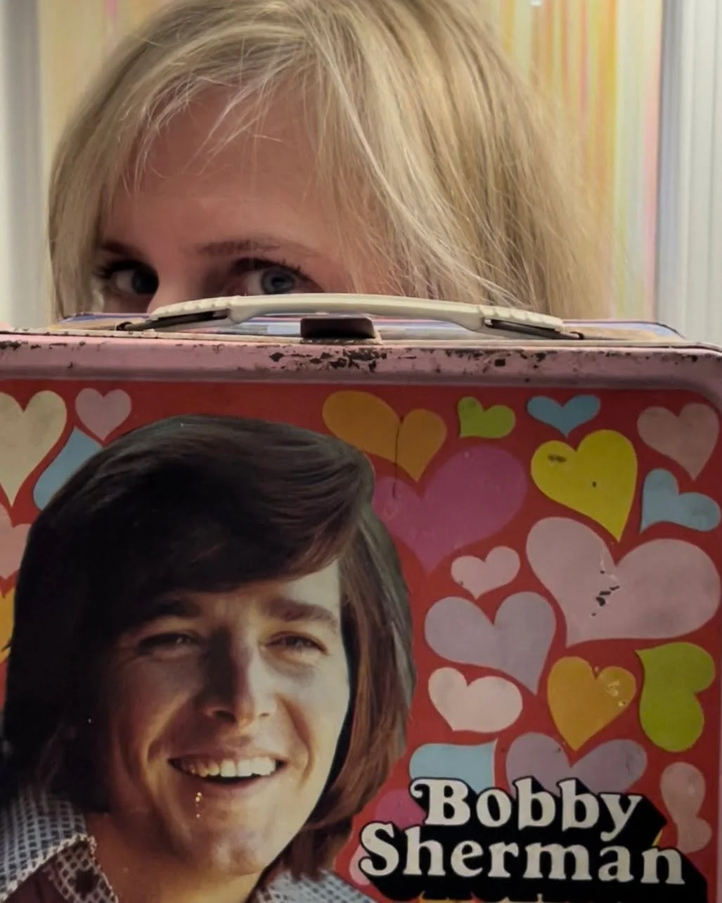 A little something in honor of Bobby Sherman (July 1943-June 2025). 

I&rsquo;ll bet someone actually used this bit of grooviness as a lunchbox a long time ago, but for my sister, this garage sale treasure was a very basic first aid kit. She began us