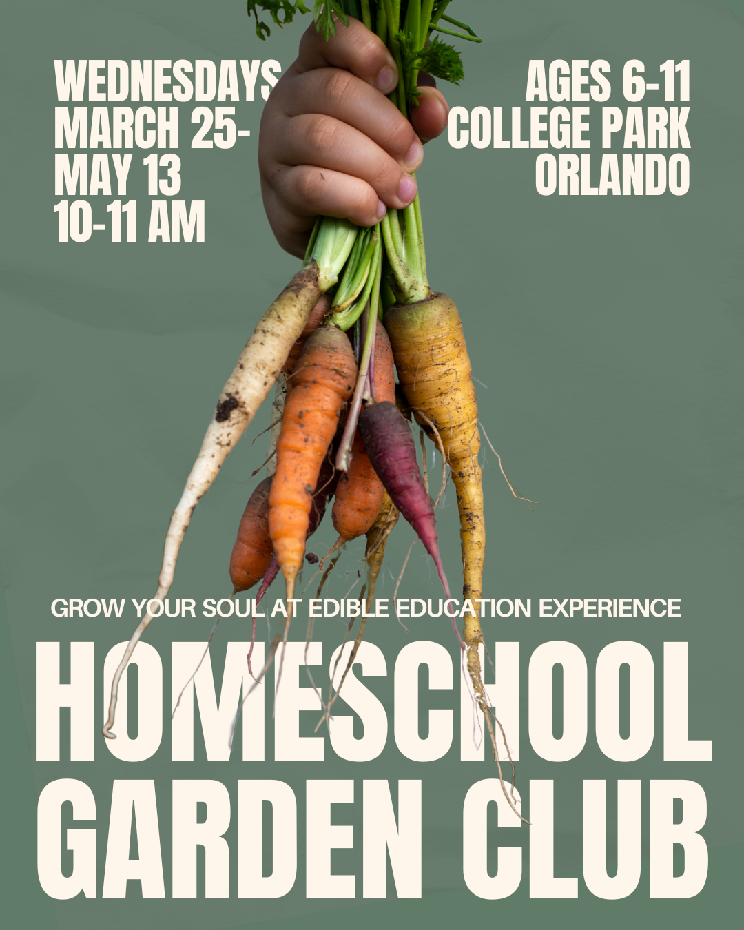 ORLANDO HOMESCHOOL GARDEN CLUB AT THE KITCHEN HOUSE ORLANDO FLORIDA