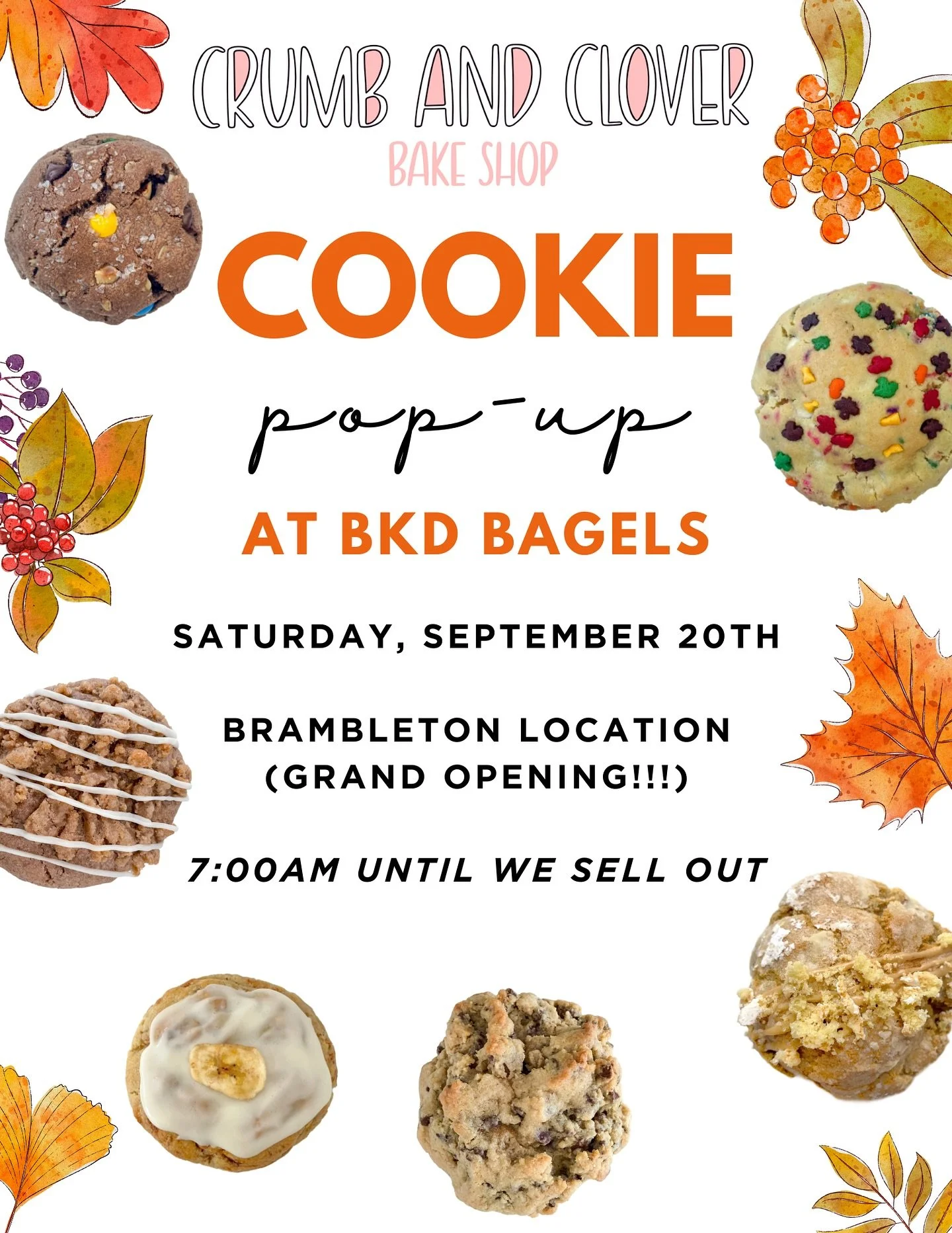 Come and see us tomorrow at the GRAND OPENING of @bkd.bagels newest location in Brambleton!! We’ll have all of our September cookie flavors there and will be ready to celebrate the opening of Brambleton’s newest restaurant! ππͺπ₯―
.
.
.
.