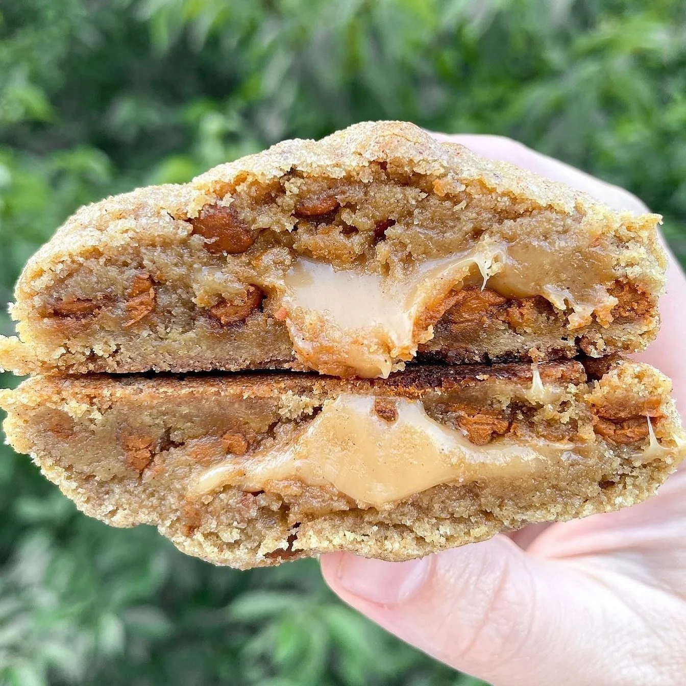 When I tell you this MIGHT be my all time favorite cookie, I’m not kidding! If you tried this last fall, you will absolutely understand just how excited l am that it’s back!! This Caramel Apple Cider Snickerdoodle is 100% autumn in cookie