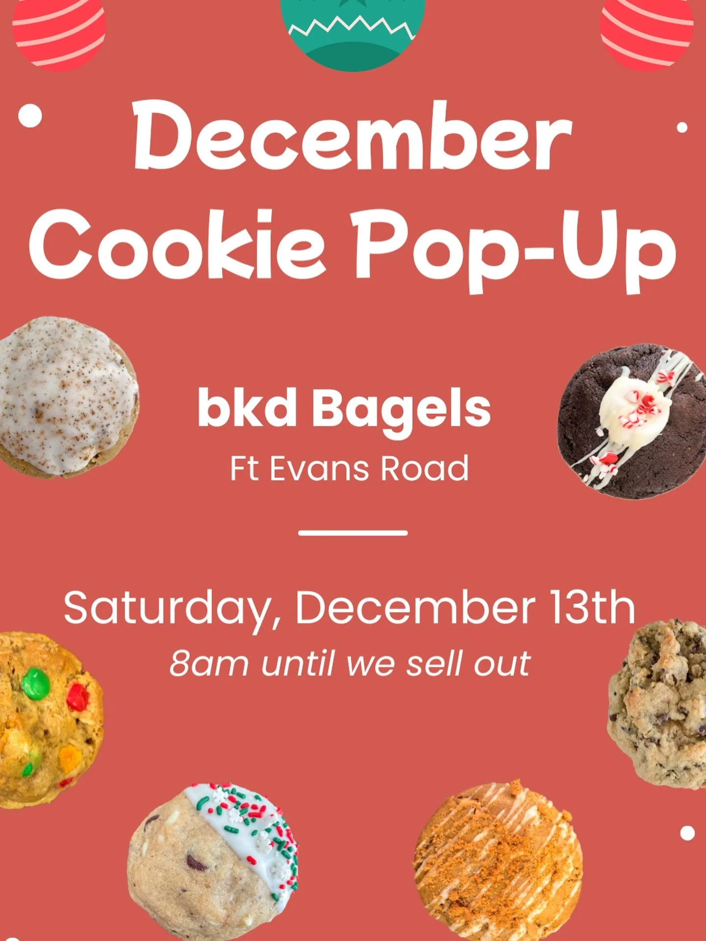 Don't miss out! December orders are closing soon! Grab your holiday cookies before it's too late! Our treats freeze well, so get some for Santa (and yourself!) this Saturday at @bkd.bagels on Ft. Evans Rd in Leesburg!!! 🎄🍪
.
.
.
.
.
#loudouncounty 