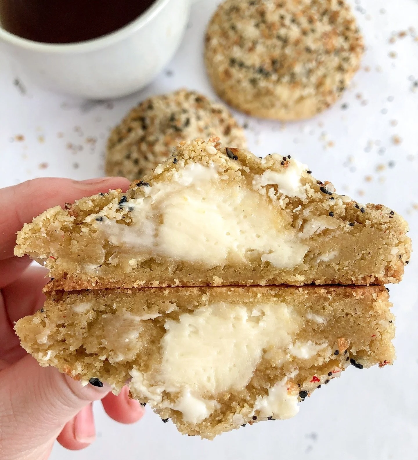 🚨May orders open tonight at 8pm!! 🍪

Back on the menu is everyone&rsquo;s favorite salty and sweet combo cookie! 🍪🥯 

Our Everything But the Bagel cookie might seem a bit strange at first glance, but we promise you&rsquo;re going to fall in love 