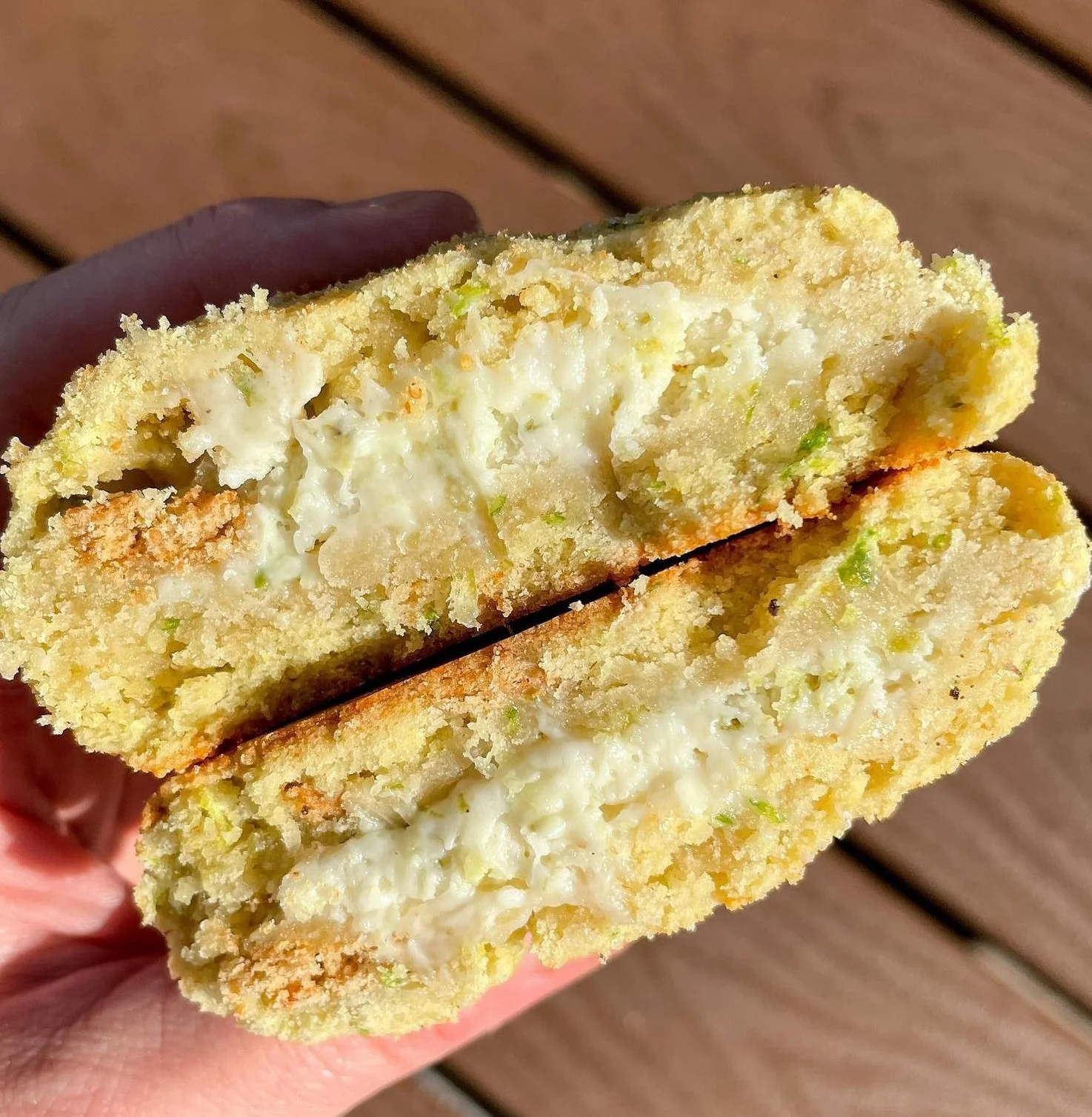 Summer flavors are calling your name! 😎

This tangy, sweet Key Lime Pie cookie is on the menu for June! For this delicious treat, a lime cookie base is loaded with lime zest and graham cracker bits and stuffed with a key lime pie filling. To top it 