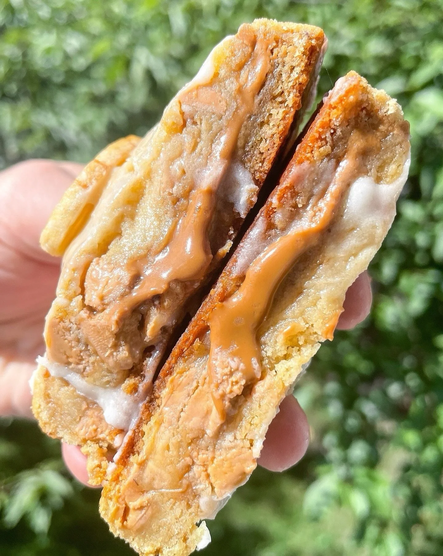We&rsquo;re &ldquo;peelin good&rdquo; over here with our September flavors!! 🍌🍪

This banana cookie is packed with toffee chips, butterscotch chips, stuffed with a rich cookie butter, and topped with a sweet banana cream glaze. Who tried this one l