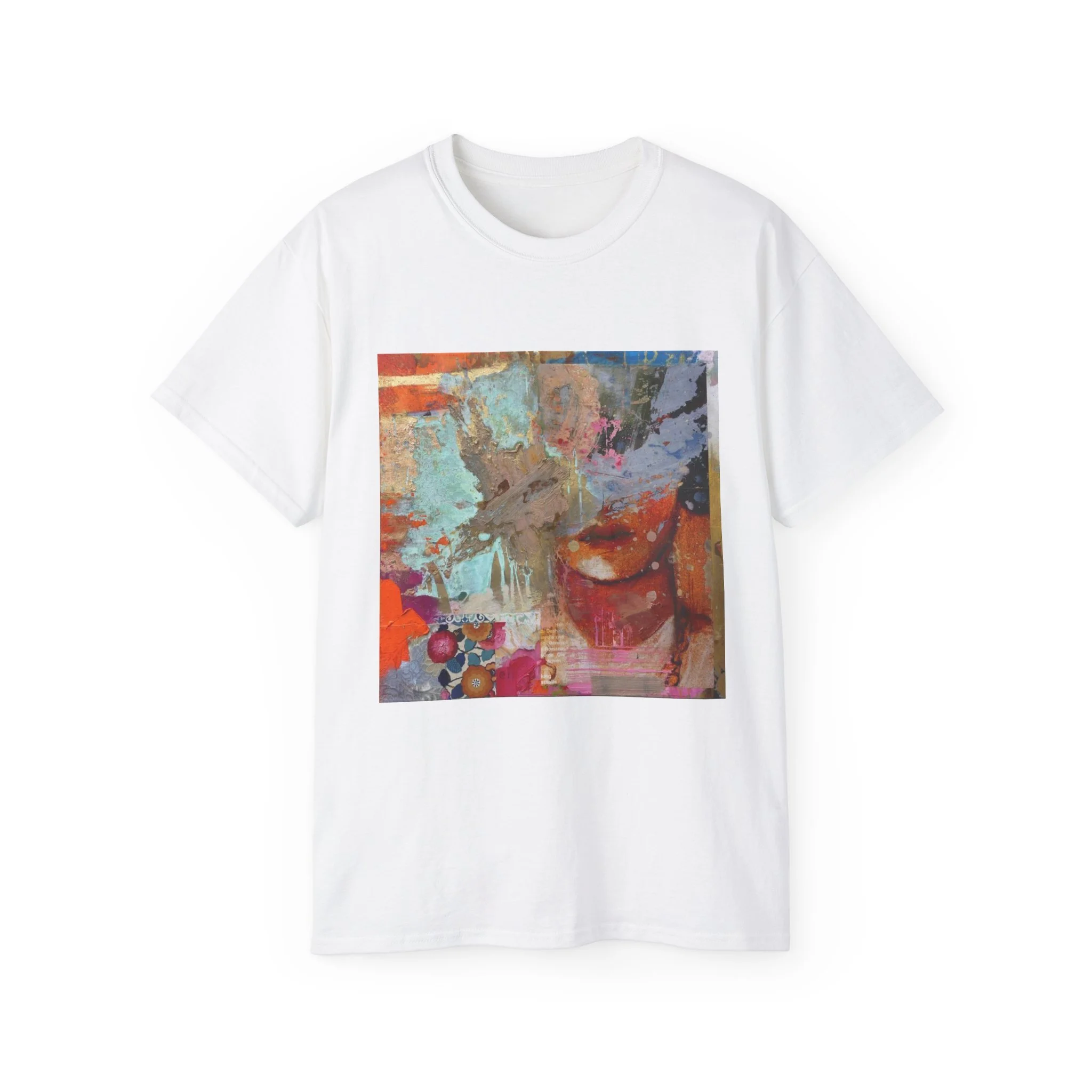 Abstract Colorful Mixed Media Artwork T-Shirt | Abstract Art Tee