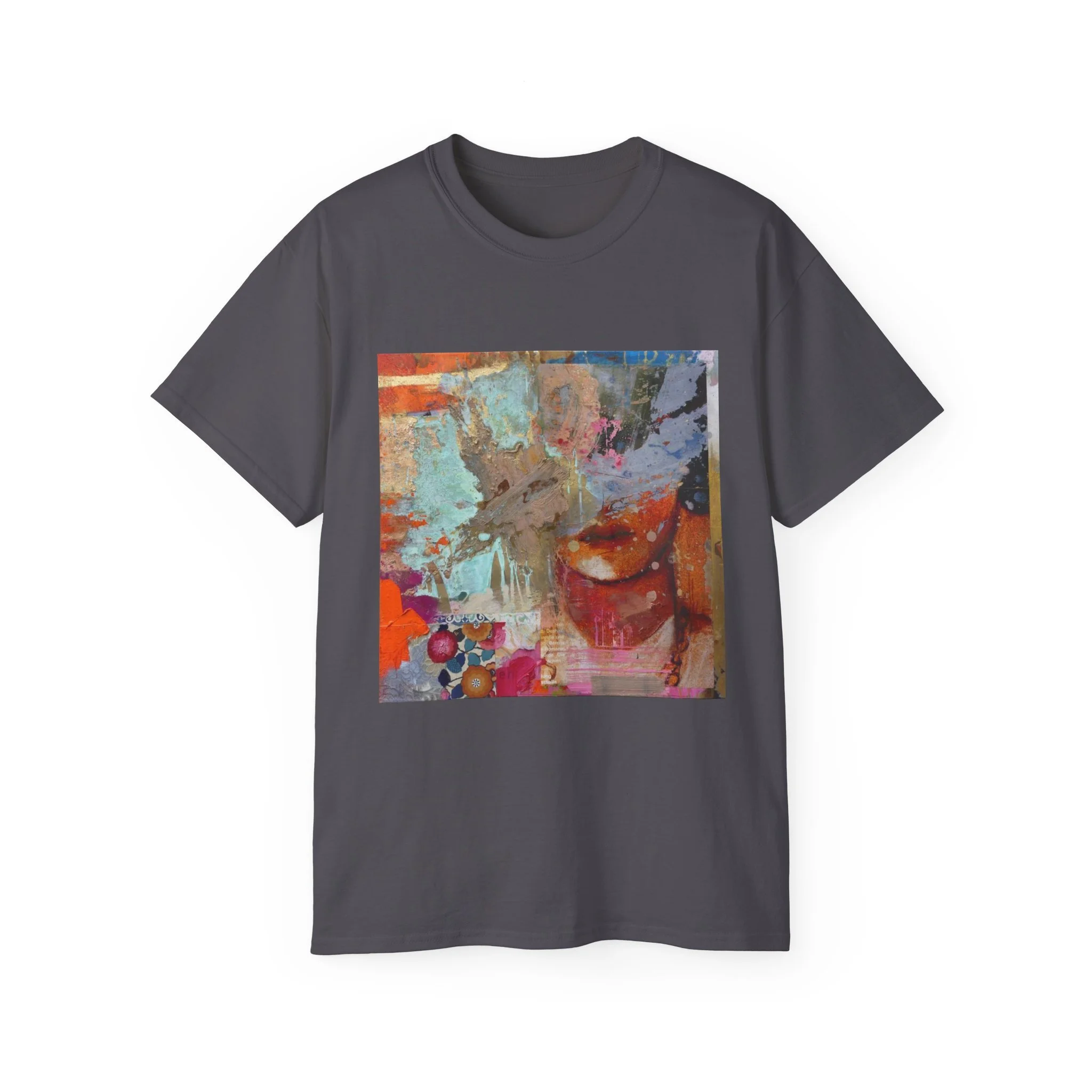Abstract Colorful Mixed Media Artwork T-Shirt | Abstract Art Tee