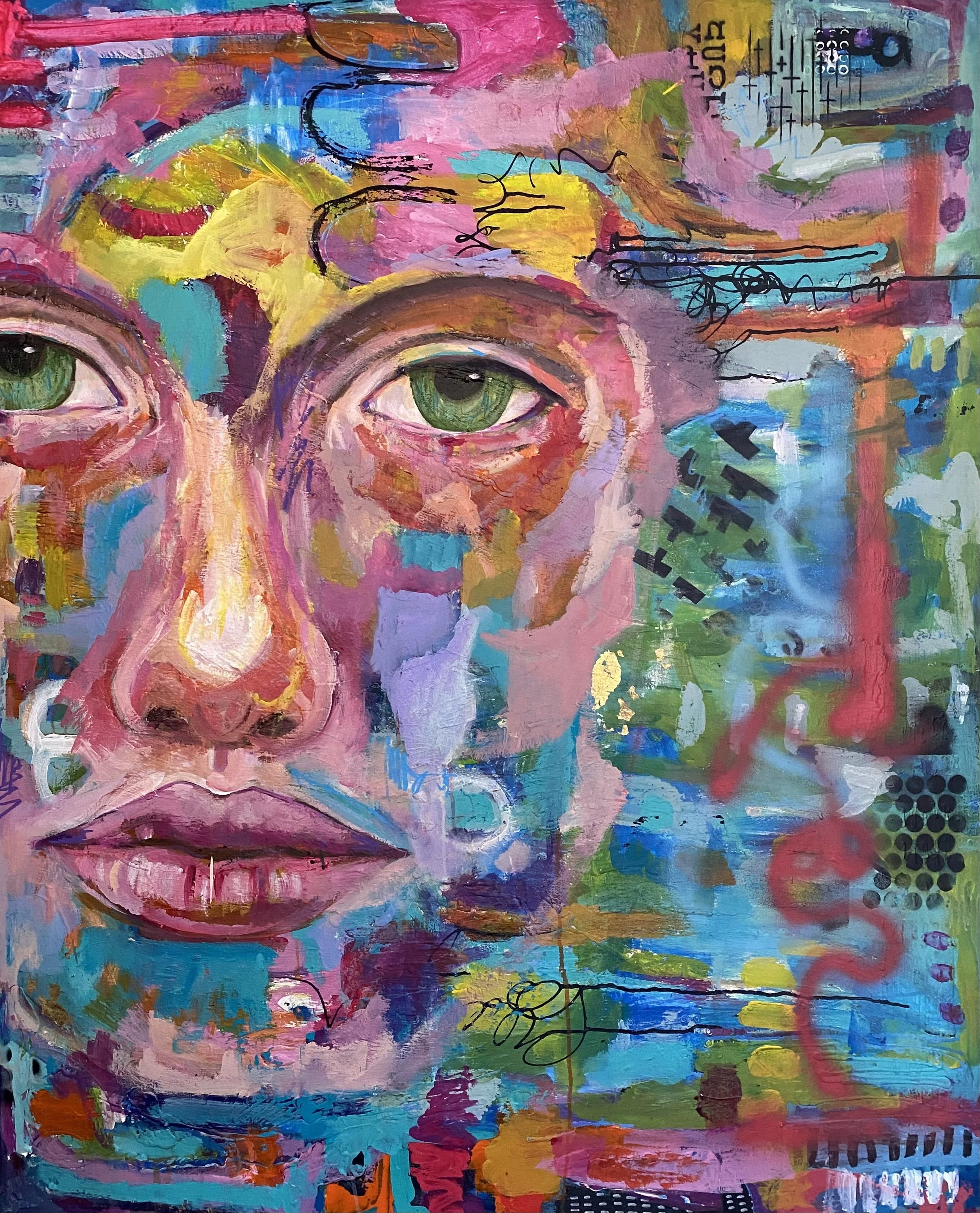 Let It be, 50" x 40"  Mixed Media  on canvas