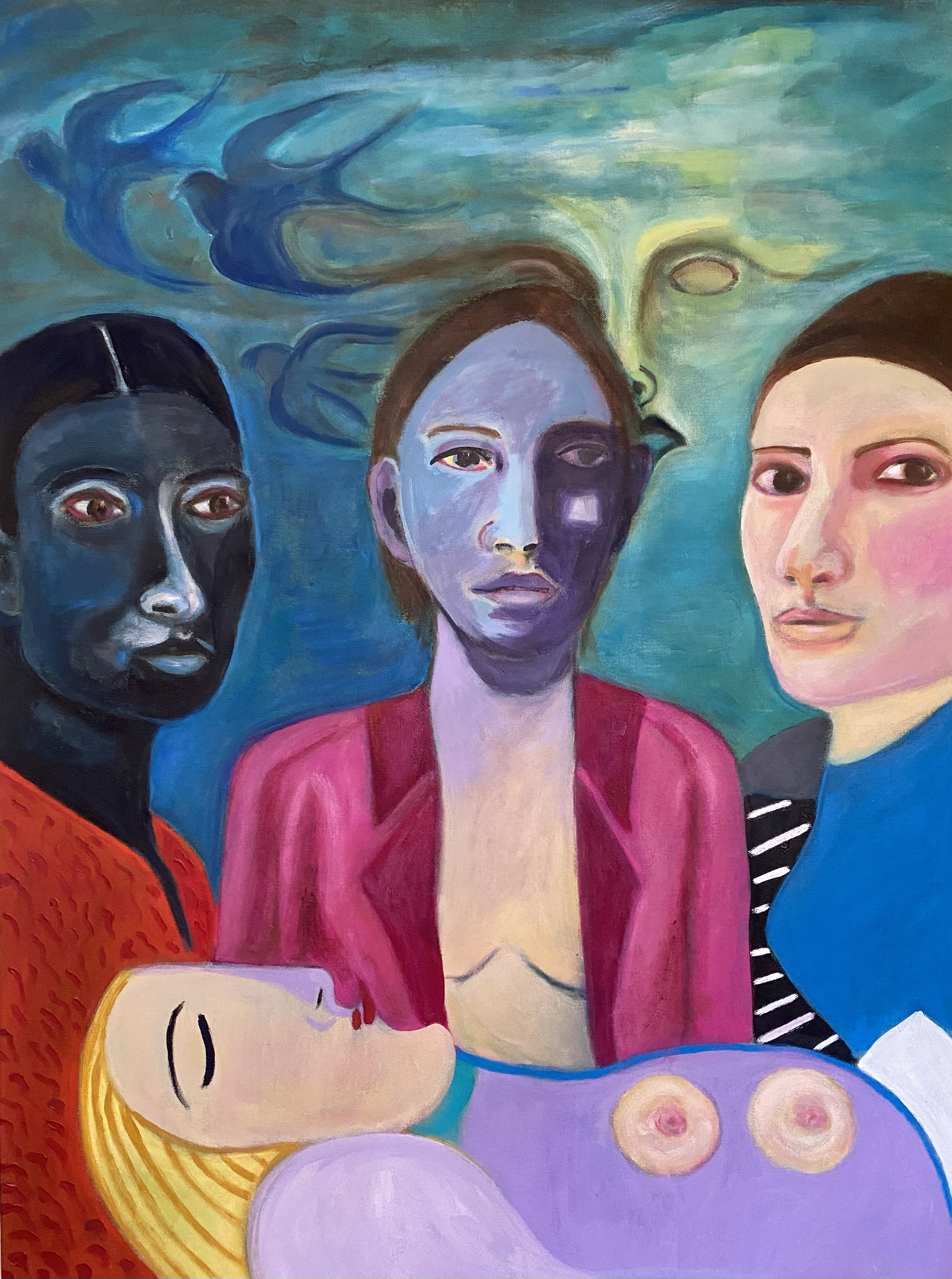 Shared Atmosphere of Women #3 - 40" x 30" x 1"