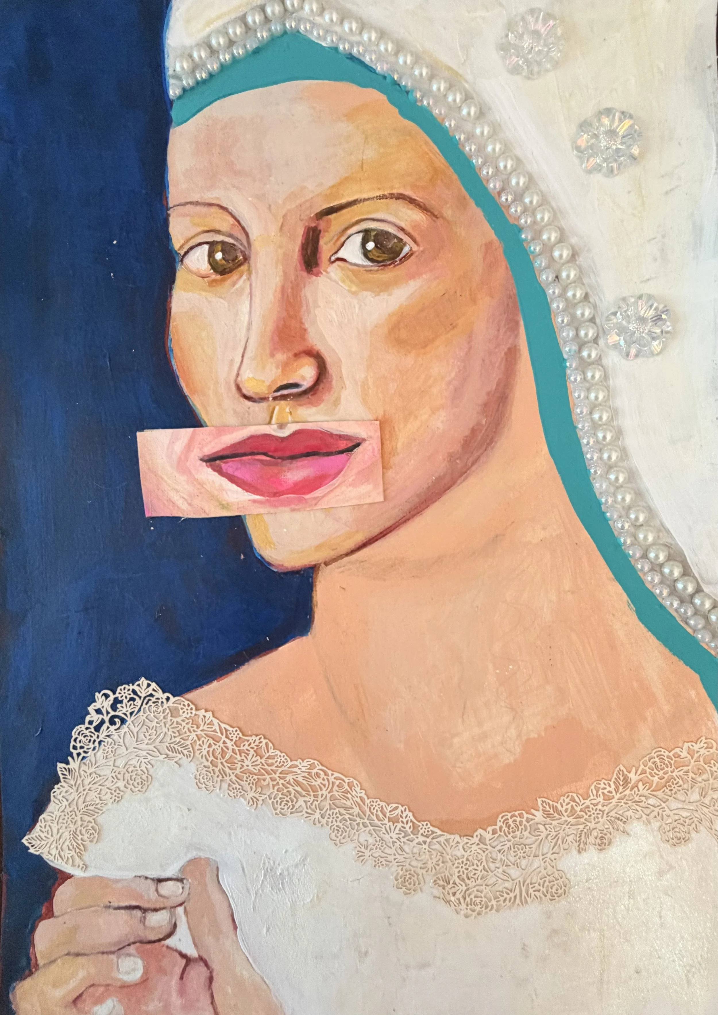 The Queen 12" x 16.5" on paper Mixed Media 