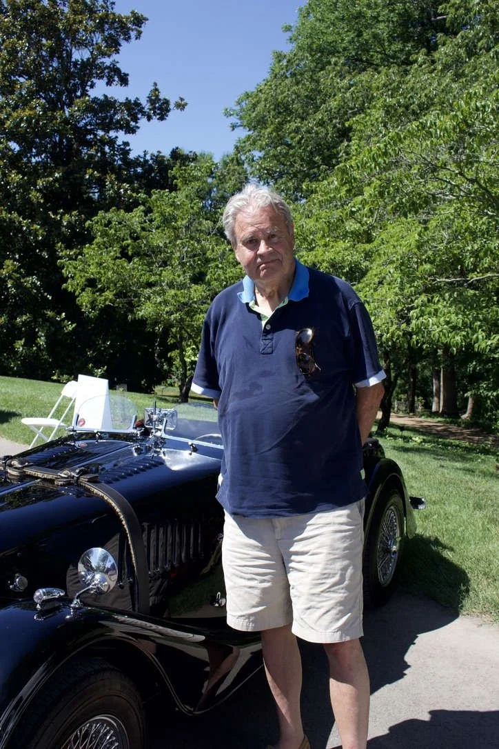 Tom Perkins with his 1963 Morgan Plus 4 SuperSport.JPEG