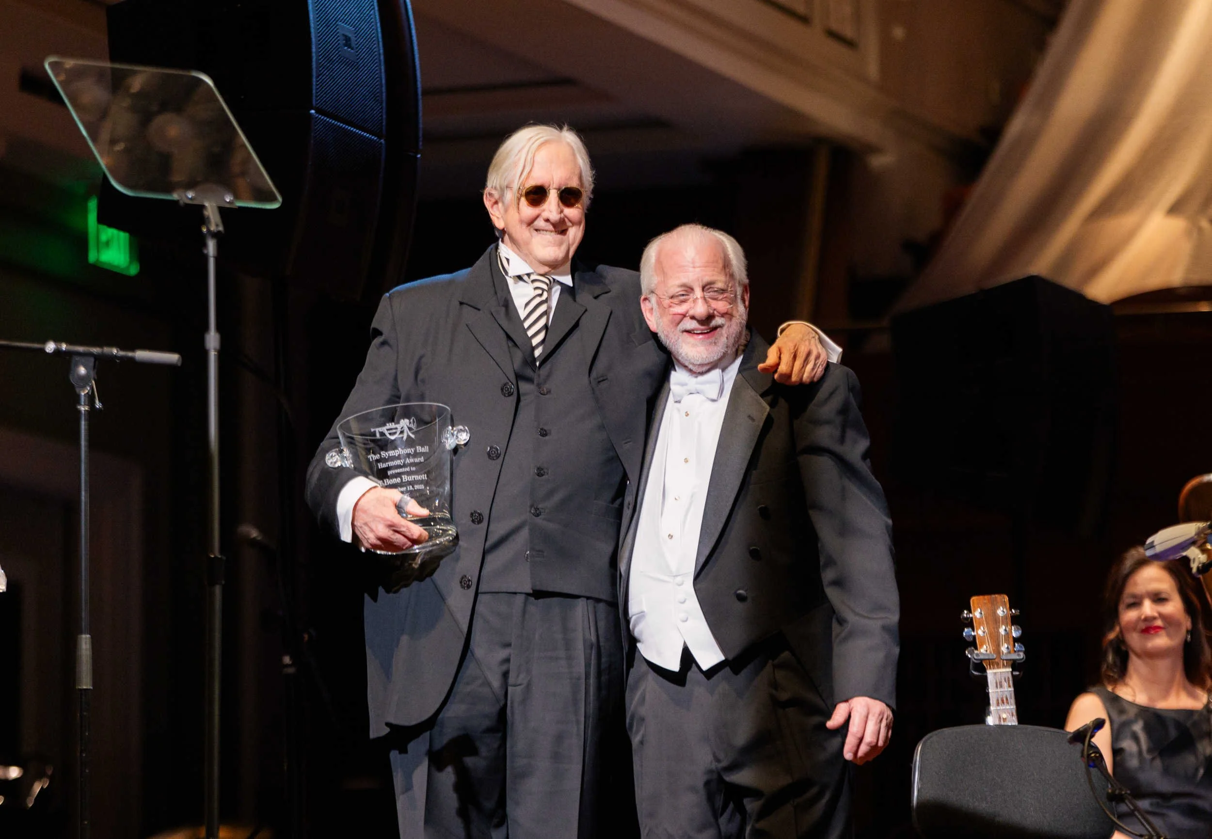 Harmony Award Winner T Bone Burnett, Nashville Symphony Orchestra's CEO Alan Valentine.JPG