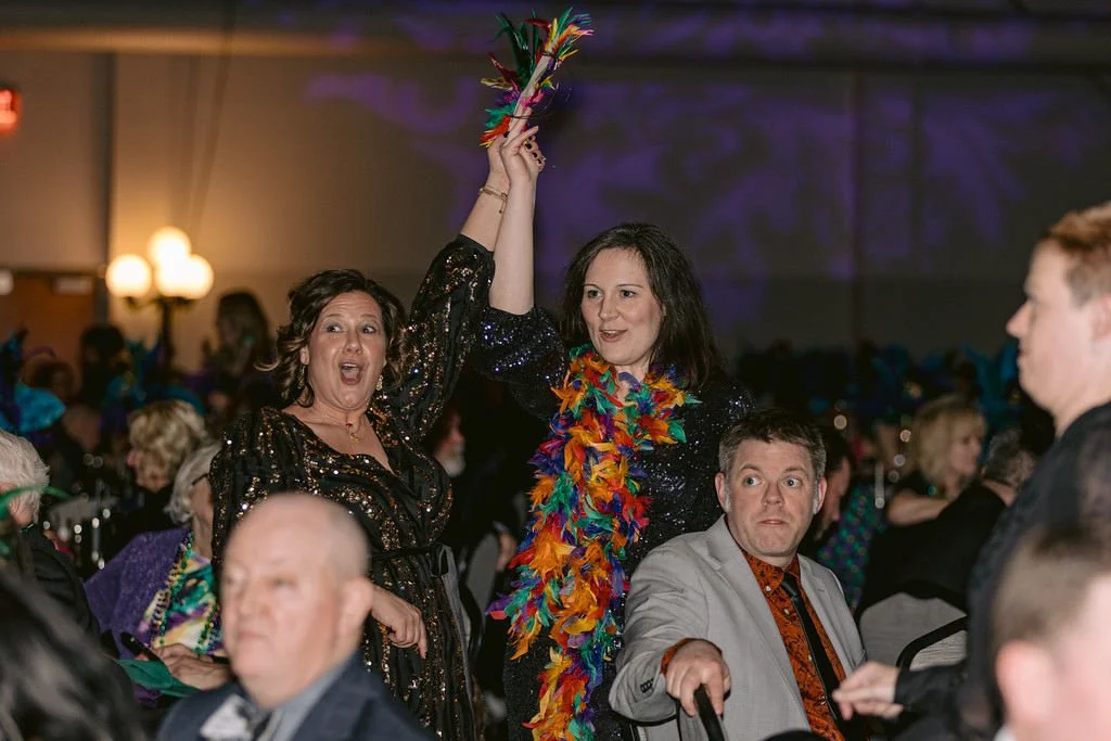 Heidi Varns and Melissa Weiner win auction item.JPG
