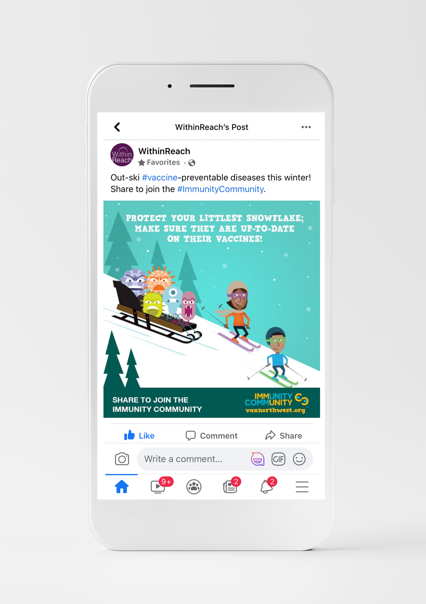 Original character design by BCDC Ideas. Adapted characters for a monthly immunization awareness campaign based on current events.