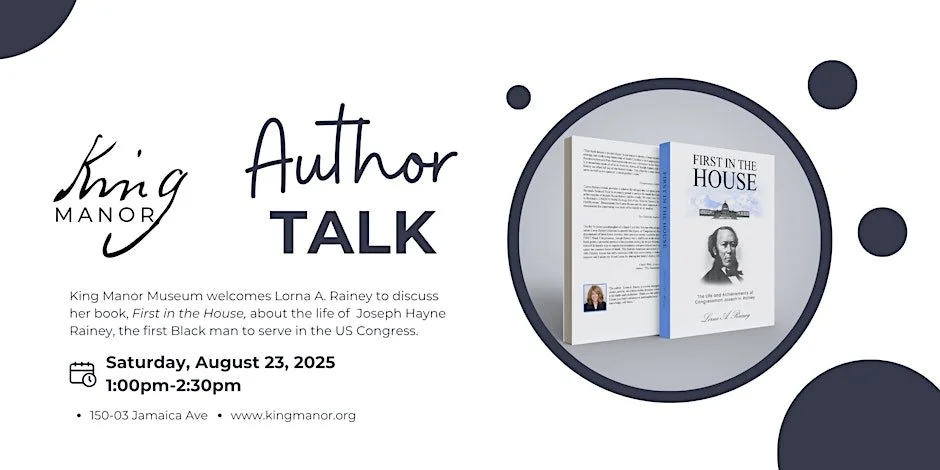 King Manor Author Talk with Lorna A. Rainey