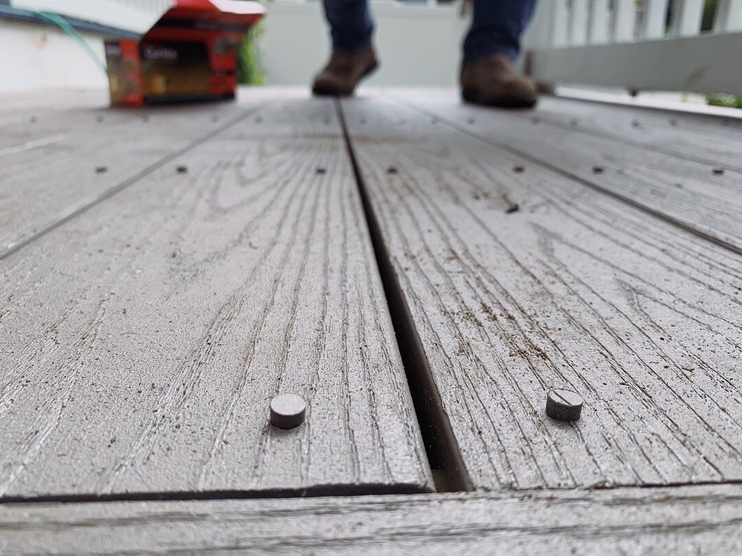 Tired of unsightly screw heads on your deck? TimberTech offers two different hidden fastener systems to combat this!

On this project we used Timbertech&rsquo;s Cortex hidden fastener system. The Cortex system has color matching plugs to match Timber