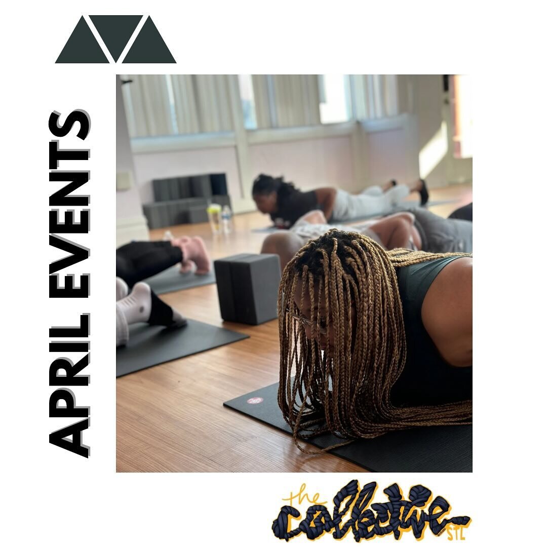 The Collective STL has several special opportunities for you to connect with us throughout the month of April both in the studio and around the city. 

APRIL 13th: @blackkidsdoyoga is back for our monthly Yoga for The Kids class at 11:30am. Sonjoria 