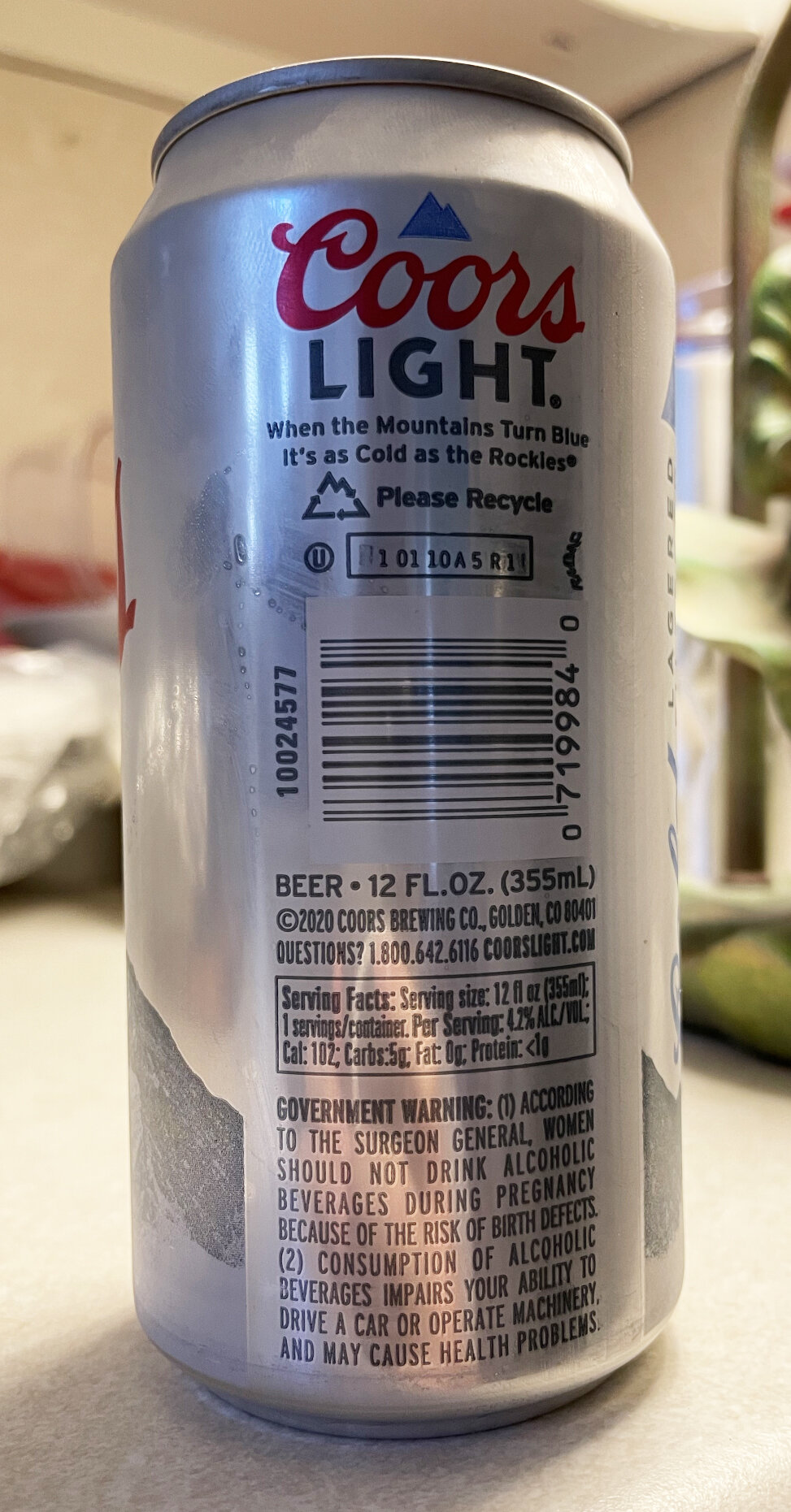 Can at room temperature