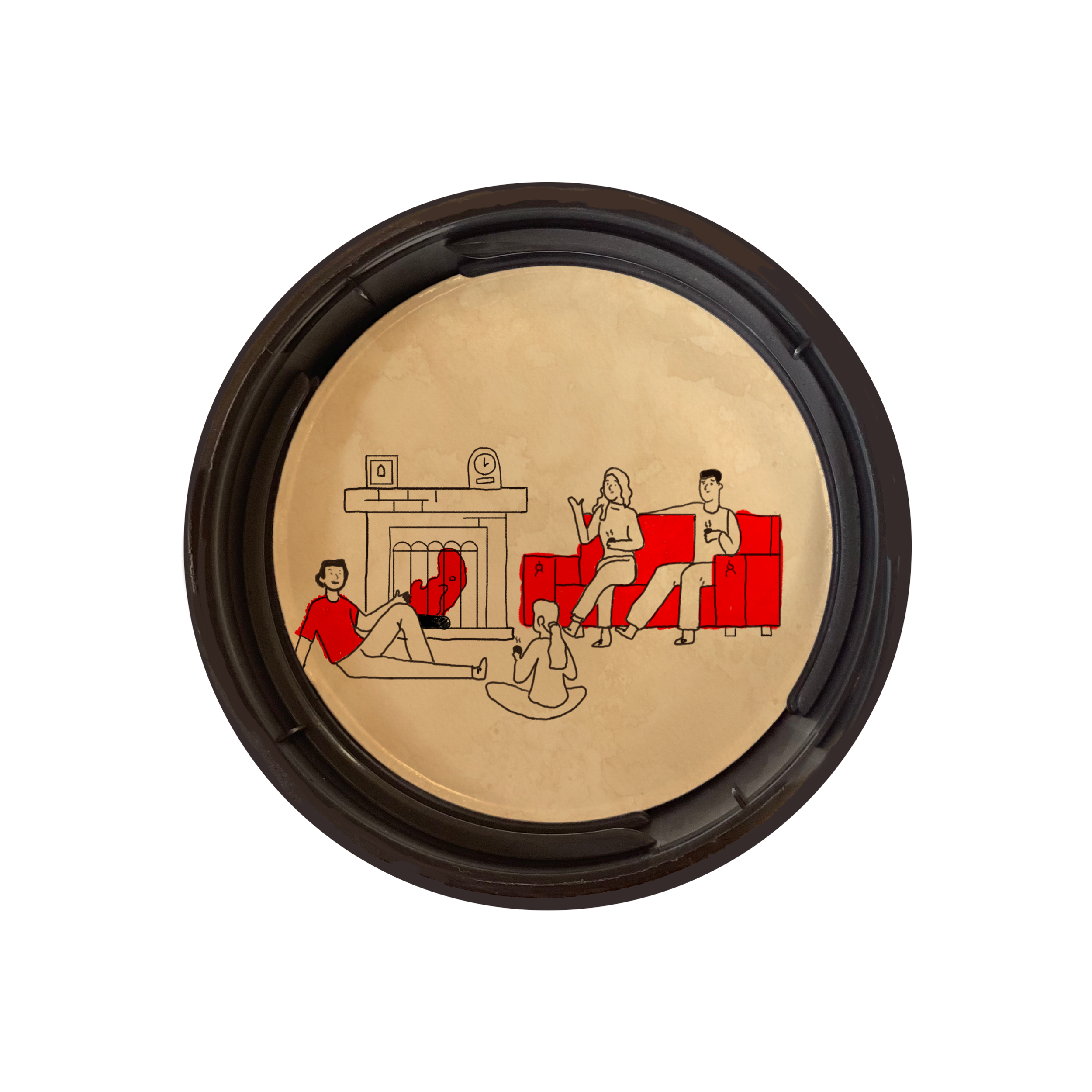 Illustration under the lid.