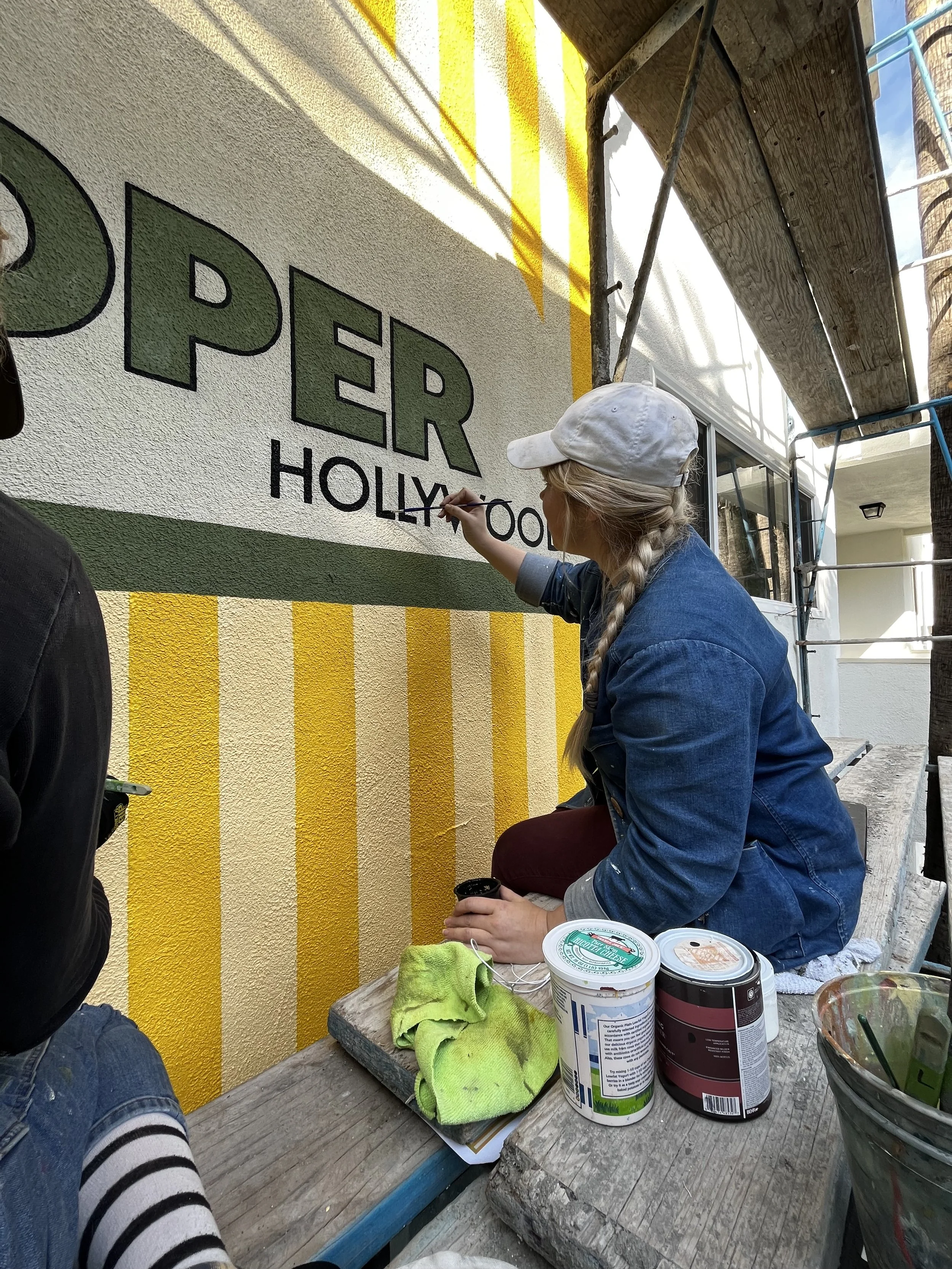 The Cooper Hollywood Apartments — Branding Mural & Wayfinding