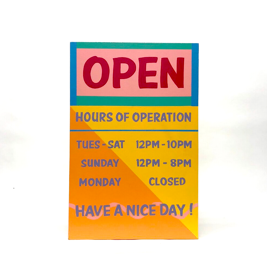 Scoops Open/Closed Sign