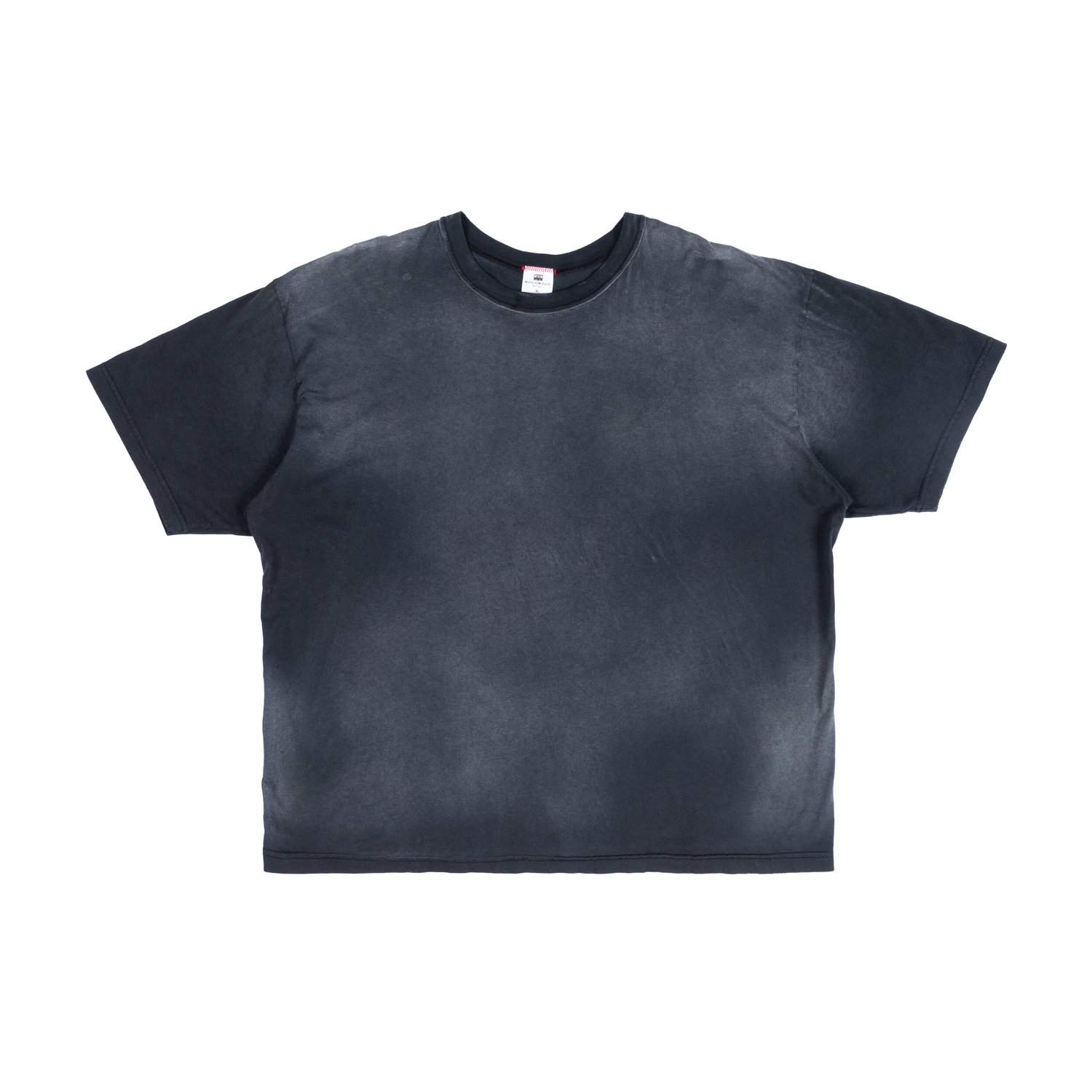 OVERSIZE CROP T-SHIRT / SUN FADE BLACK — MOOJIMOOJI