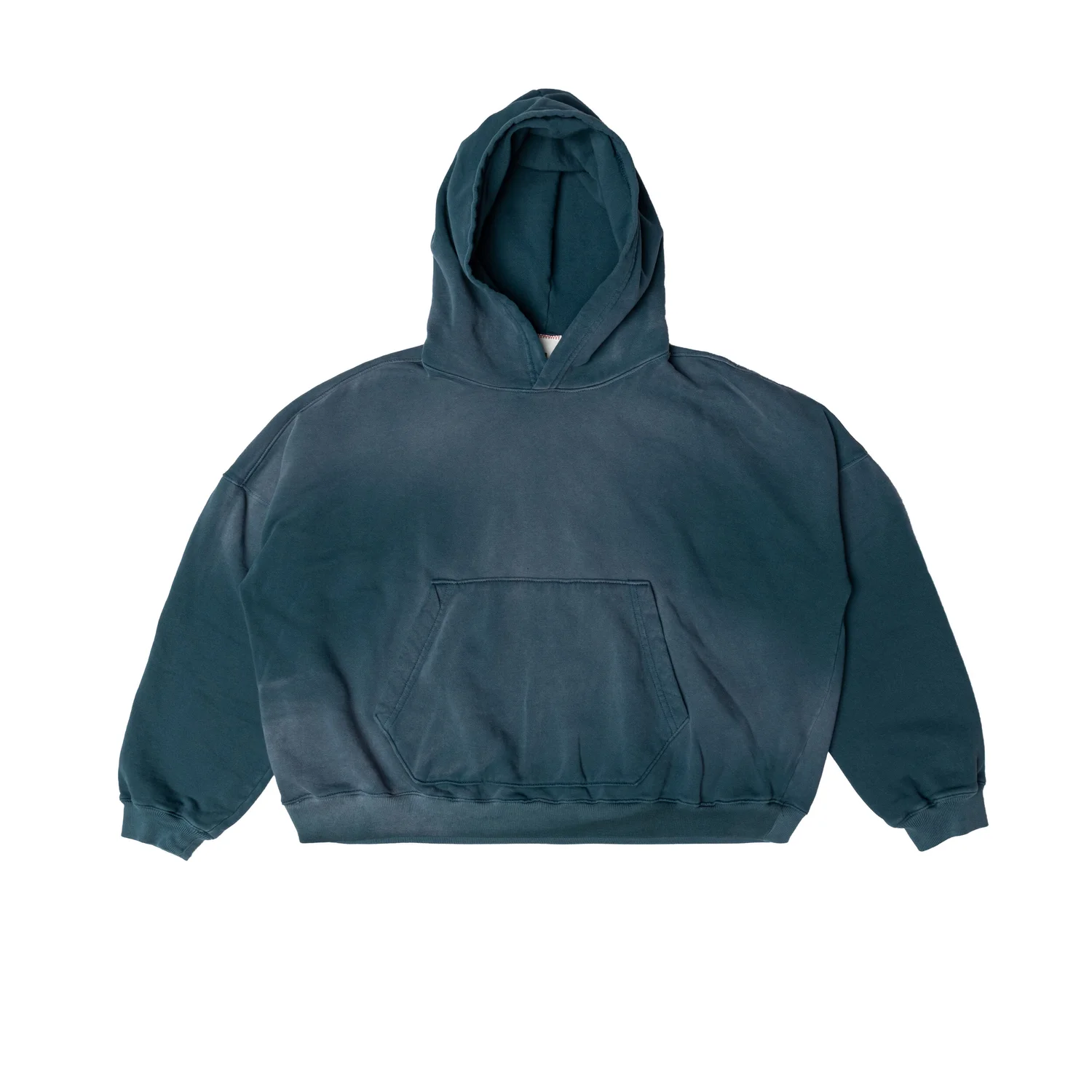 OVERSIZED CROP HOODIE AGED EMERALD GREEN — MOOJIMOOJI